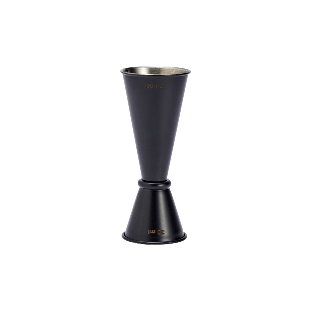 Chef Inox Japanese Style Jigger Stainless Steel Black Powder Coated 30-60ml