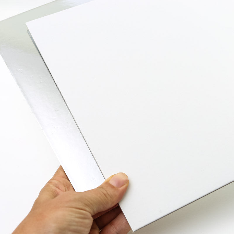 Bake Group Foil Cake Card Board Square Silver 15in
