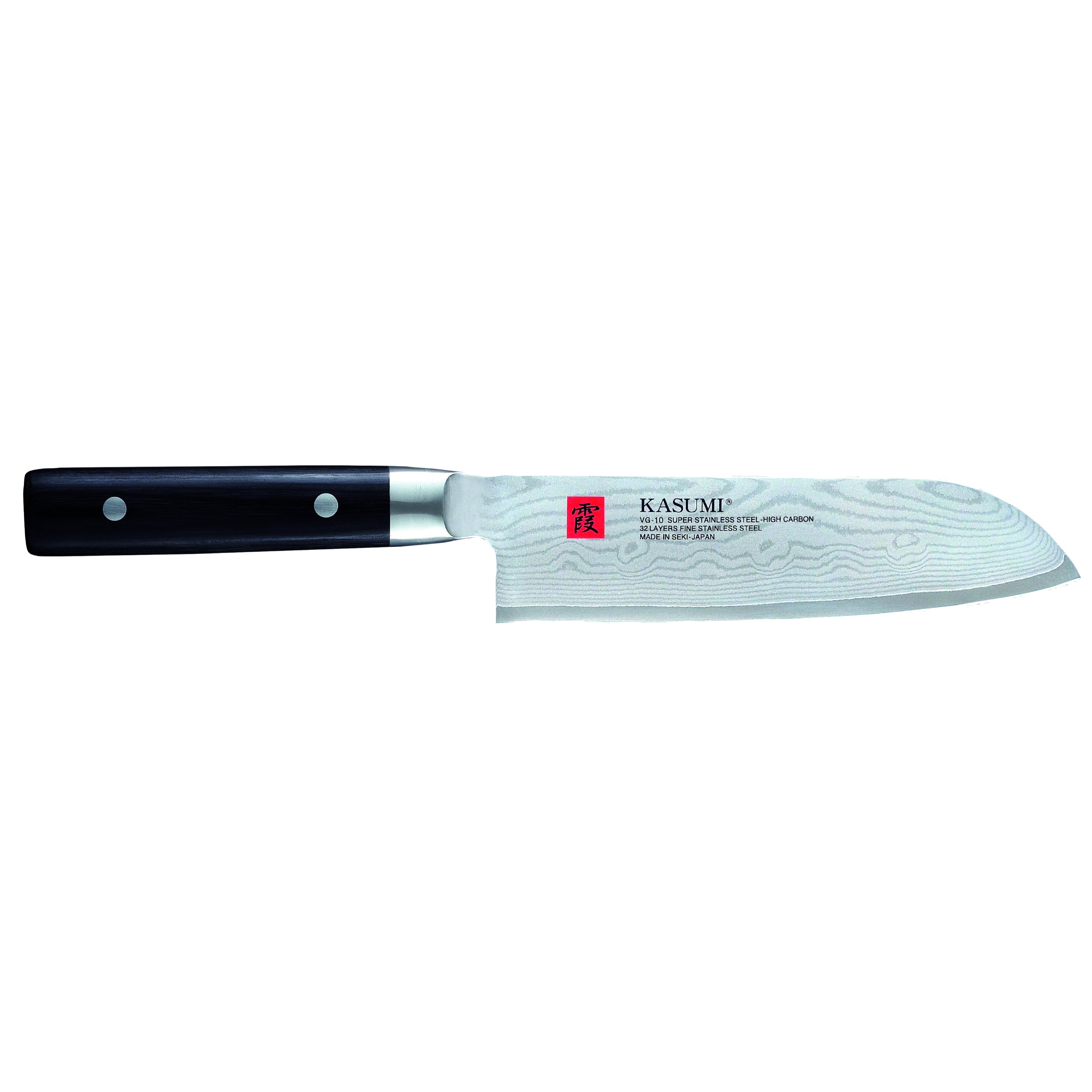Kasumi Japanese Damascus Santoku Knife 18cm