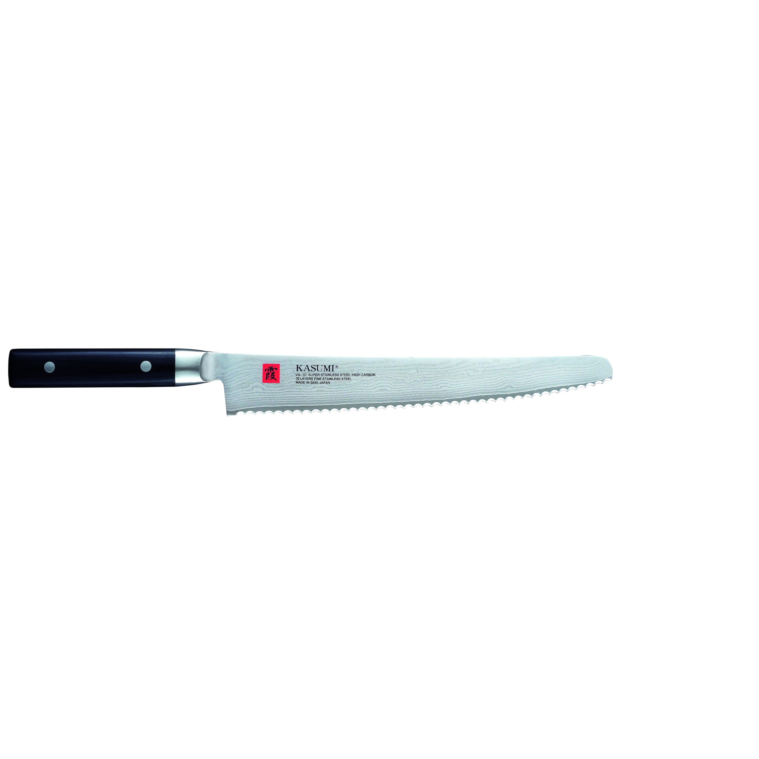 Kasumi Japanese Damascus Bread Knife 25cm