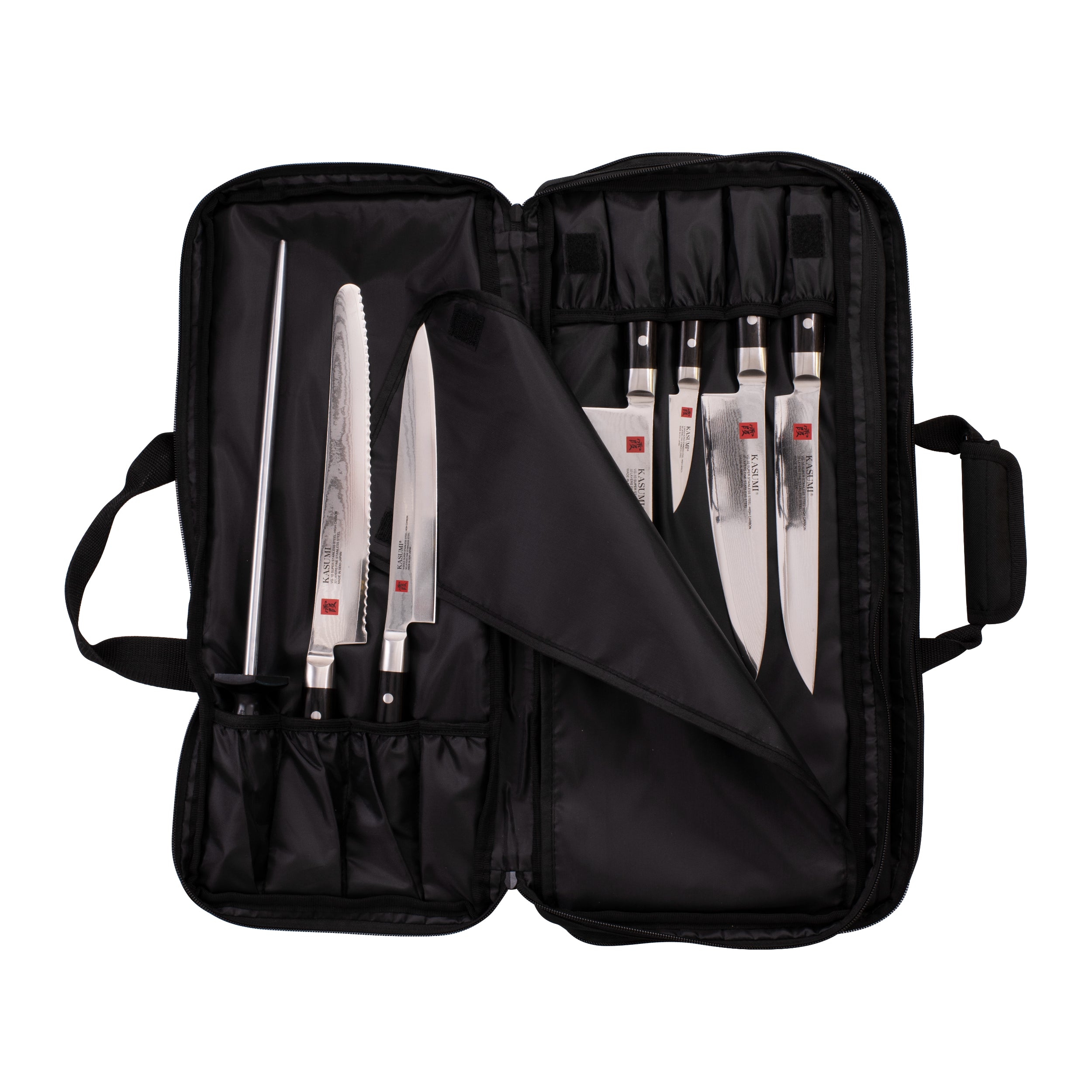 Kasumi 18 Pocket Knife Roll Bag Black