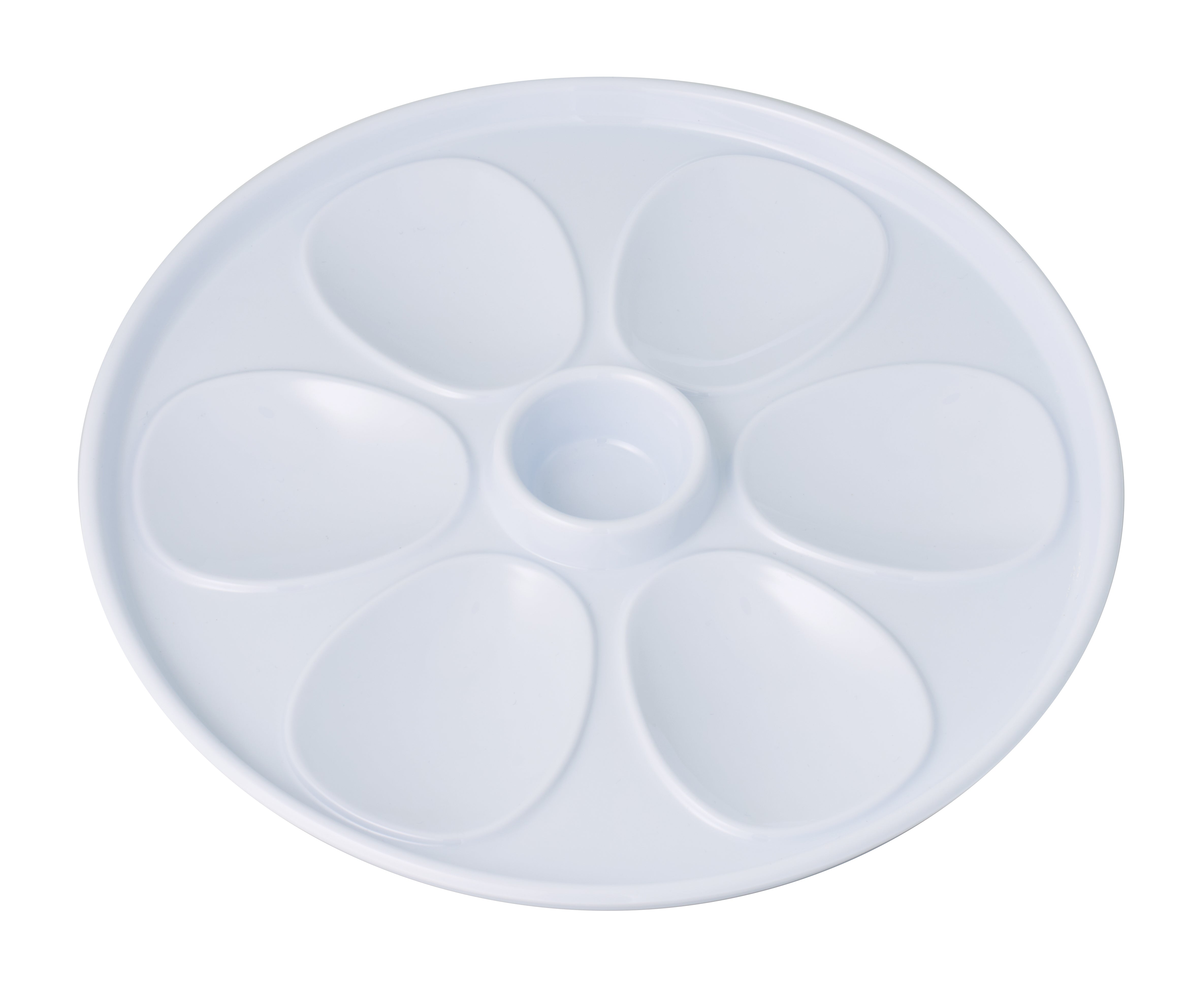 Avanti Melamine Oyster Serving Tray - White