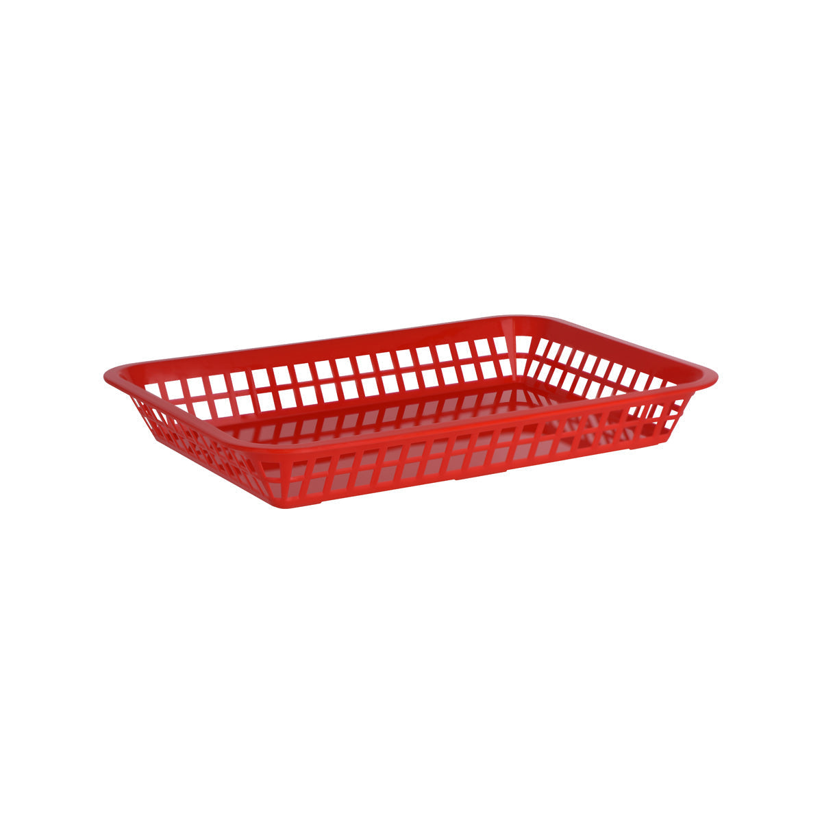 Chef Inox Coney Island Rectangular Basket Plastic Red 300x215mm