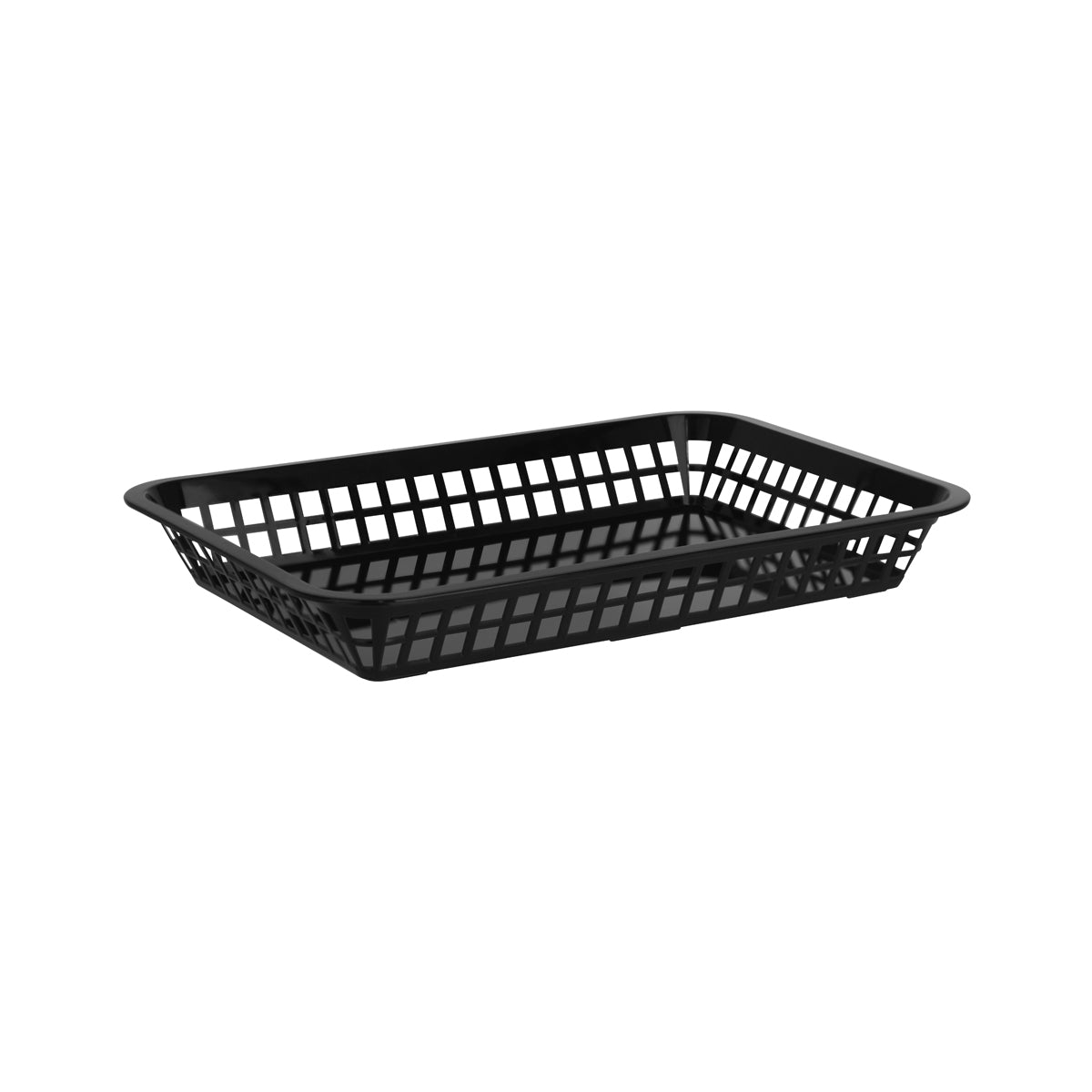 Chef Inox Coney Island Rectangular Basket Plastic Black 300x215mm