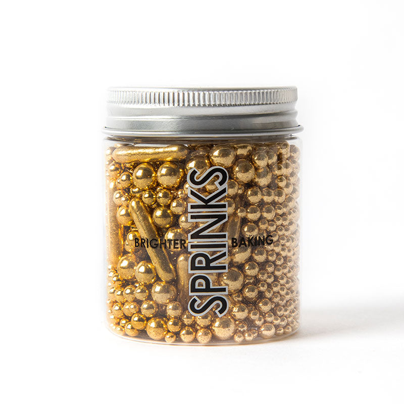 Sprinks Bubble & Bounce Shiny Gold 75g Sprinkles