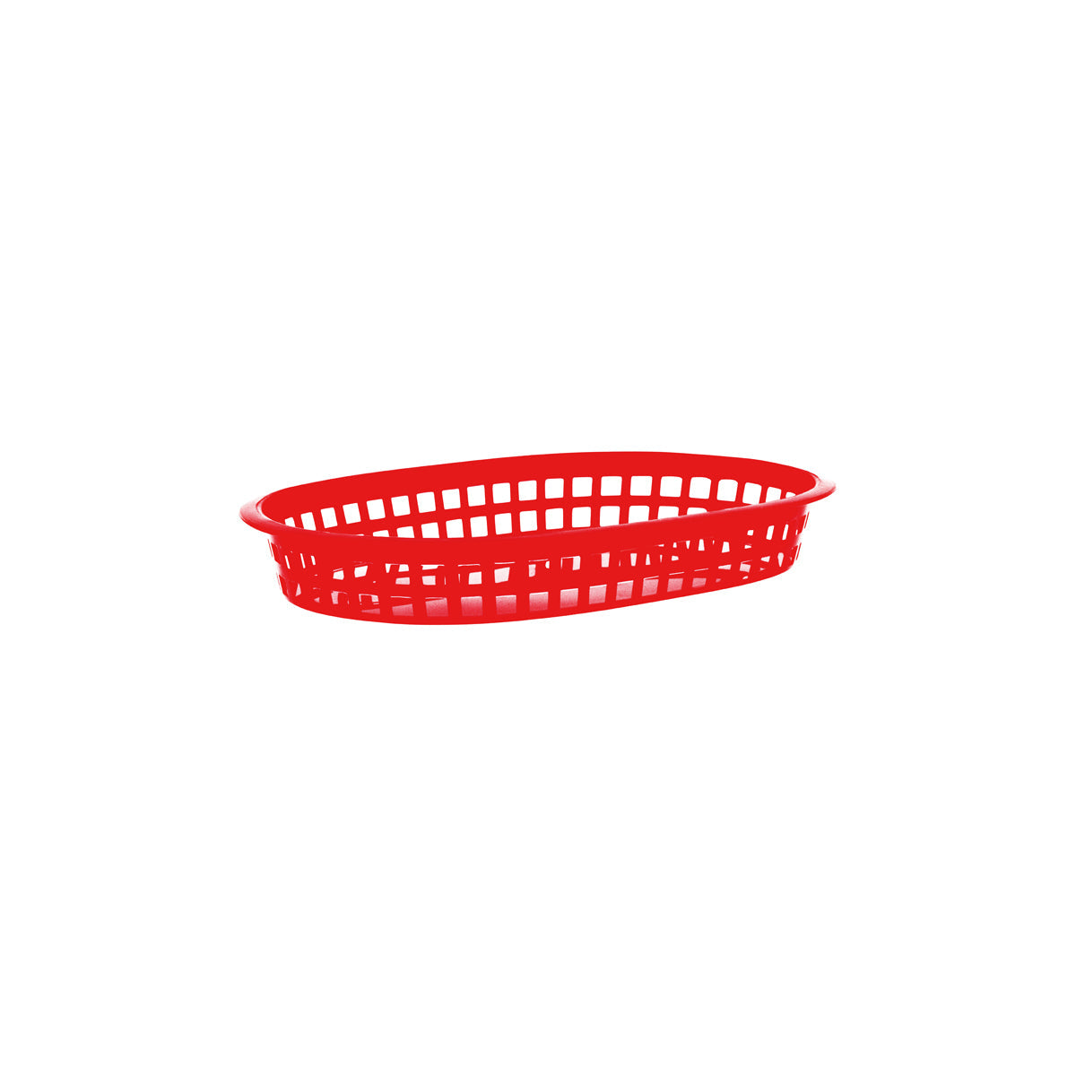 Chef Inox Coney Island Rectangular Serving Basket Plastic Red 270x180x40mm