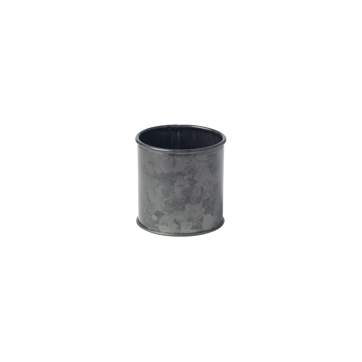 Chef Inox Coney Island Sugar Sachet Black Galvanised Pot 70x70mm