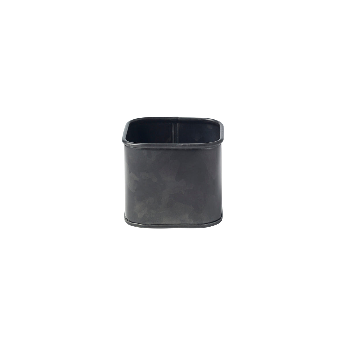 Chef Inox Coney Island Sugar Sachet Black Galvanised Cube 80x80x70mm