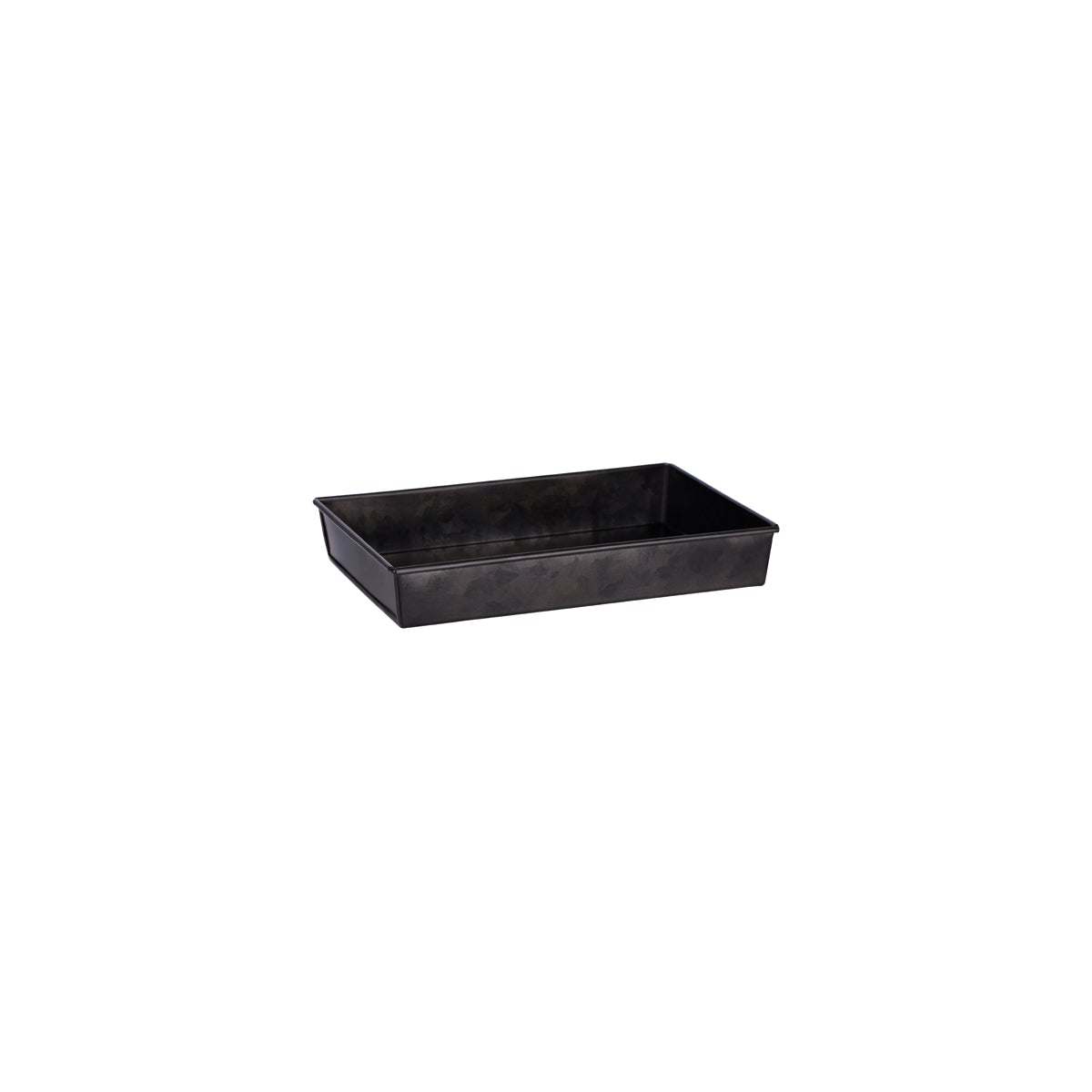 Chef Inox Coney Island Rectangular Flared Black Galvanised Tray 240x160x40mm