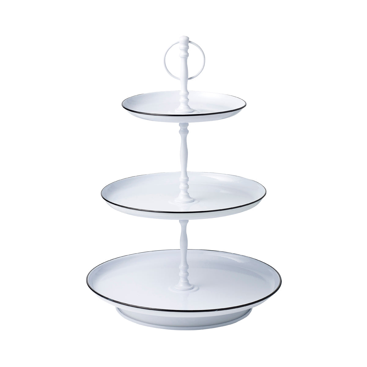 Chef Inox Coney Island Tea Stand 3-Tier White Galvanised 180-250-310x470mm