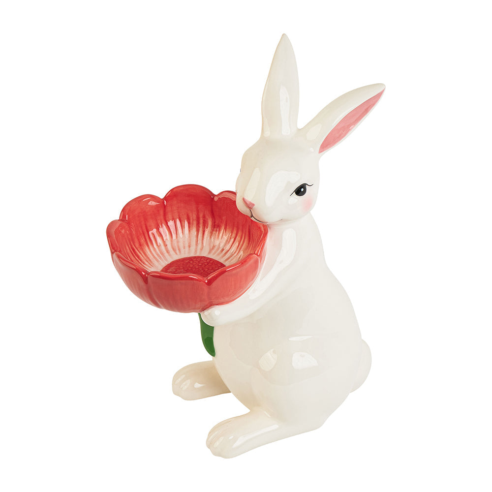 Annabel Trends Bunny Bowl Tall Red
