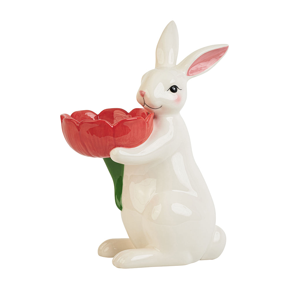 Annabel Trends Bunny Bowl Tall Red