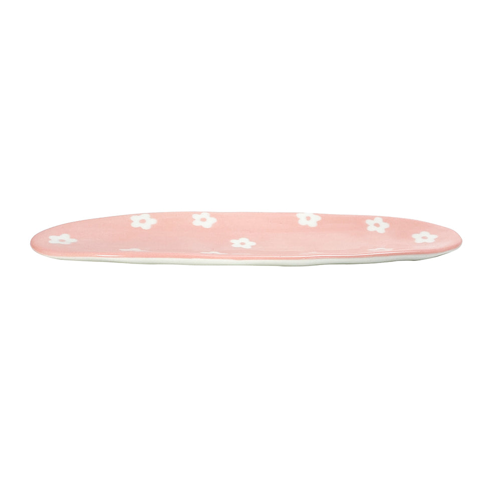 Annabel Trends Ceramic Tray Daisy Daisy Blue