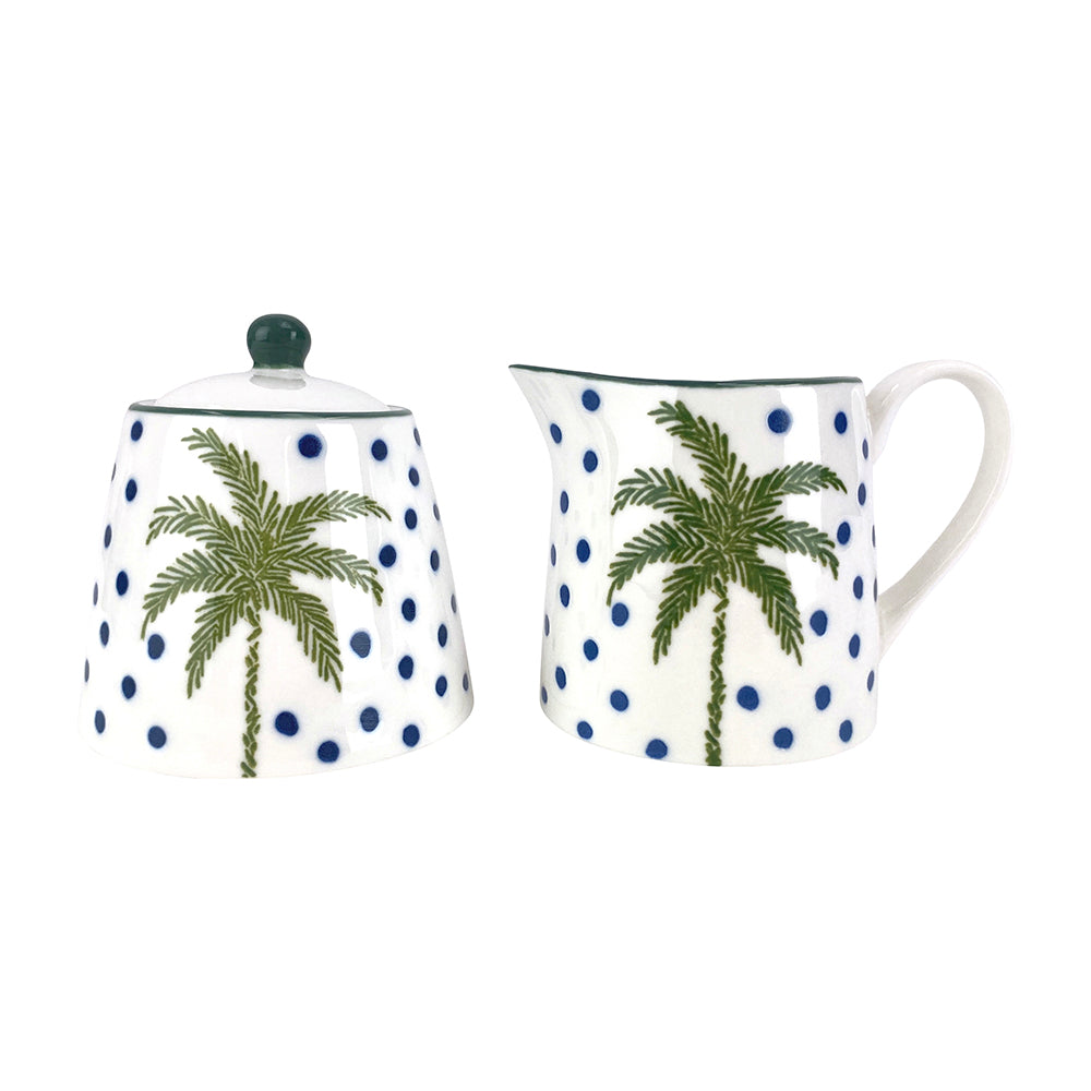 Annabel Trends Coconut Bay Milk & Sugar Set White Palm
