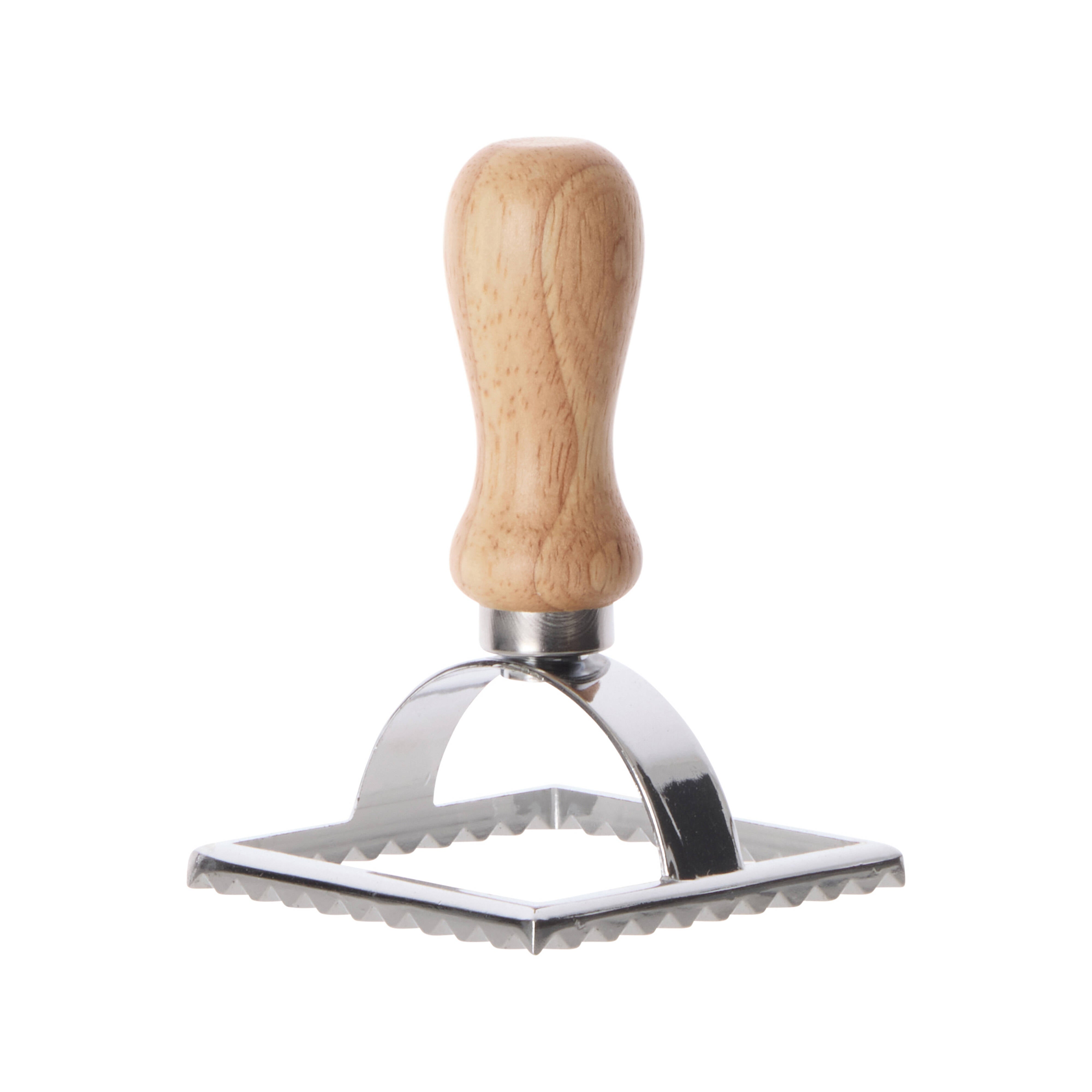 Davis & Waddell Ravioli Square Cutter Silver & Beechwood