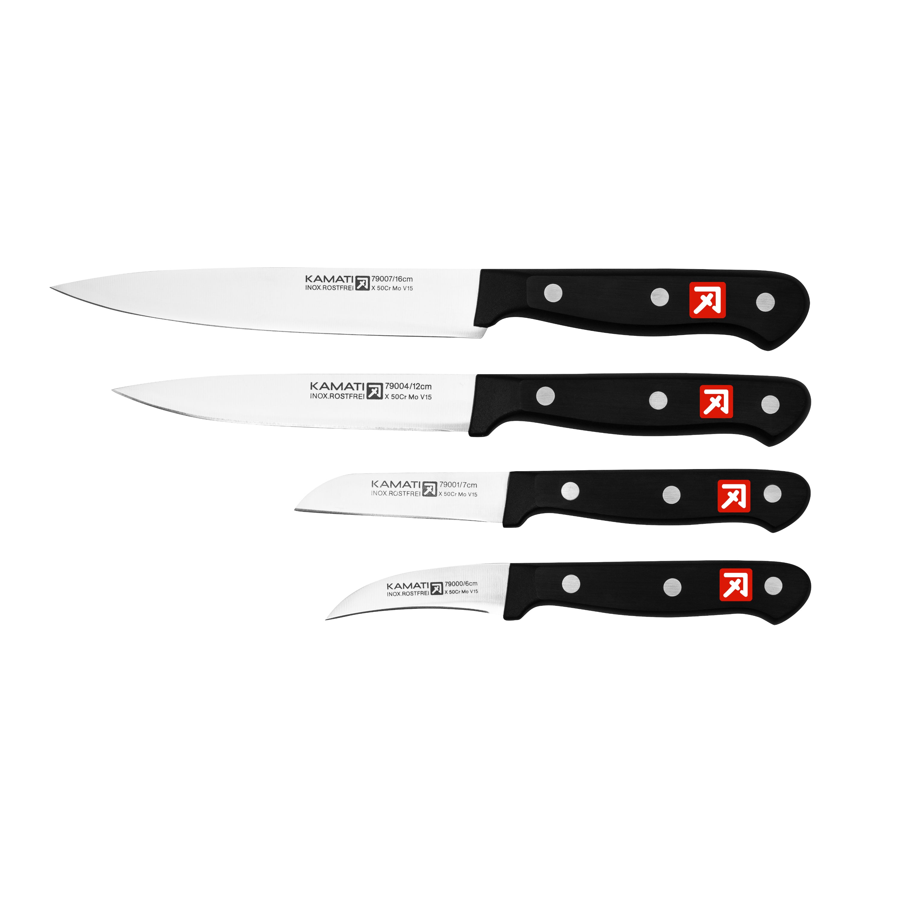 Kamati Gourmet 4 Piece Prep Knife Set