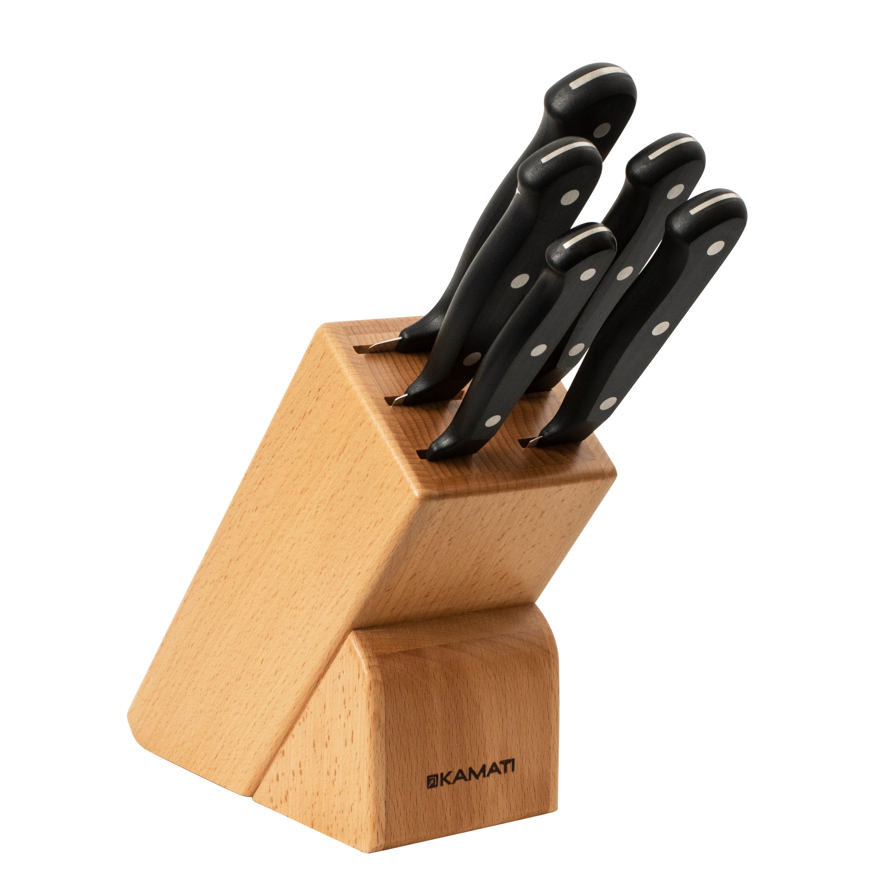Kamati Gourmet 6 Piece Knife Block Set