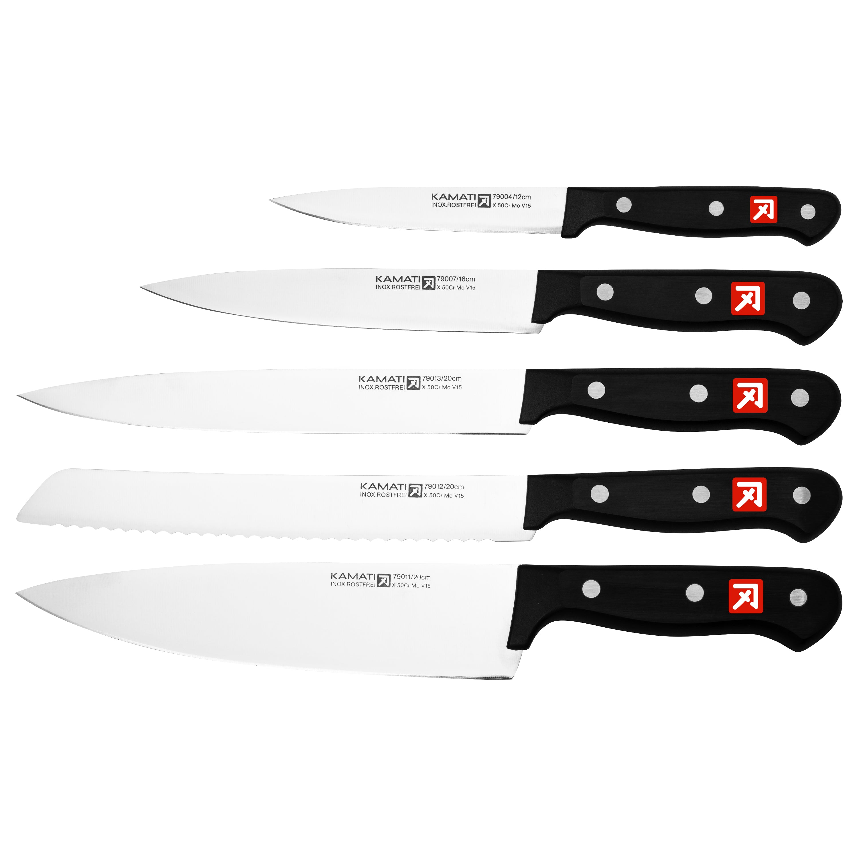 Kamati Gourmet 6 Piece Knife Block Set
