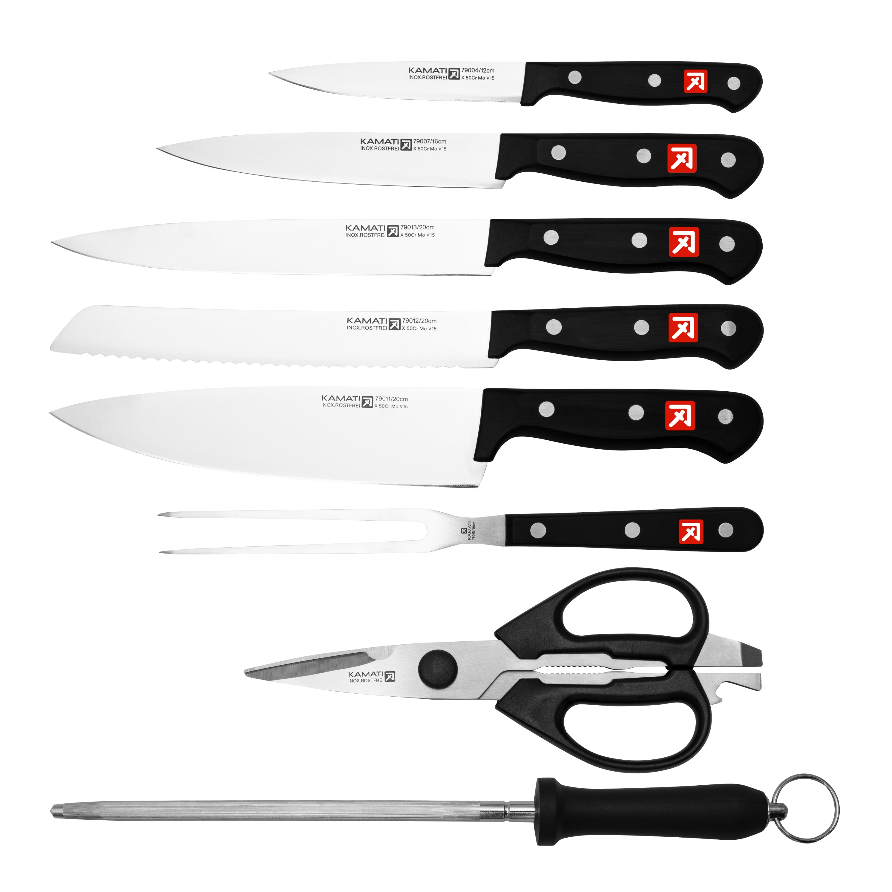Kamati Gourmet 9 Piece Knife Block Set
