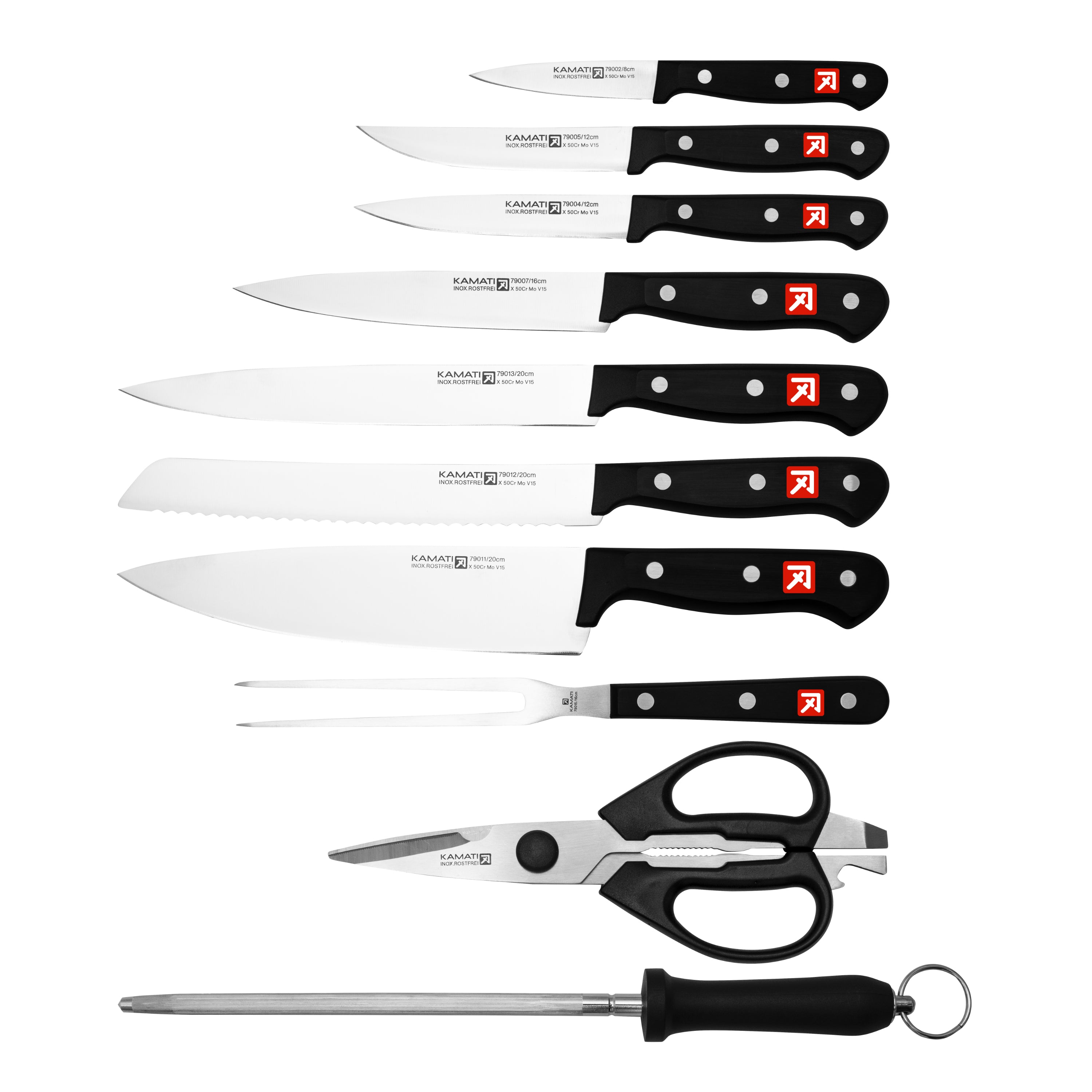 Kamati Gourmet 16 Piece Knife Block Set