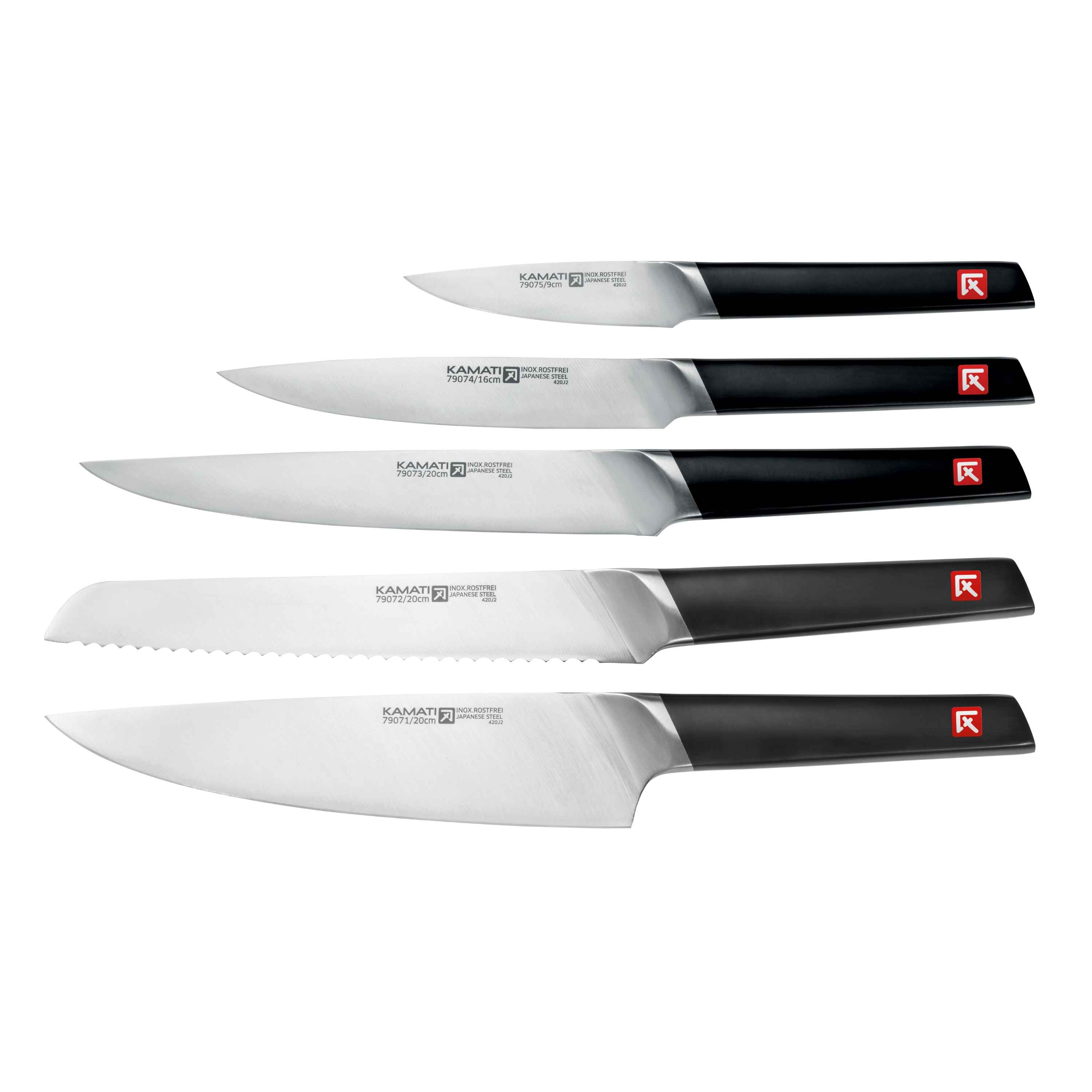 Kamati Avant-Garde 6 Piece Knife Block Set with Tablet Holder