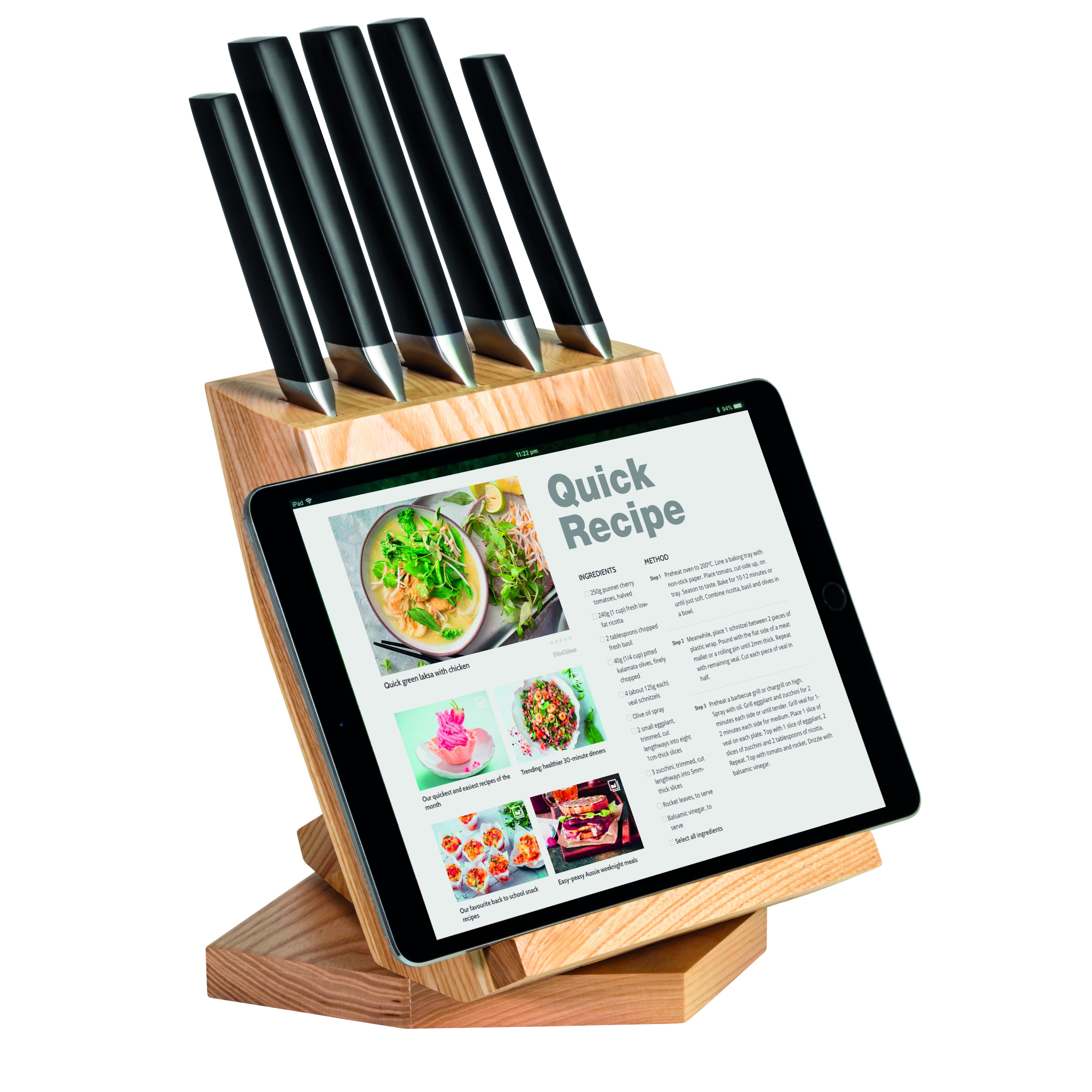 Kamati Avant-Garde 6 Piece Revolving Knife Block Set