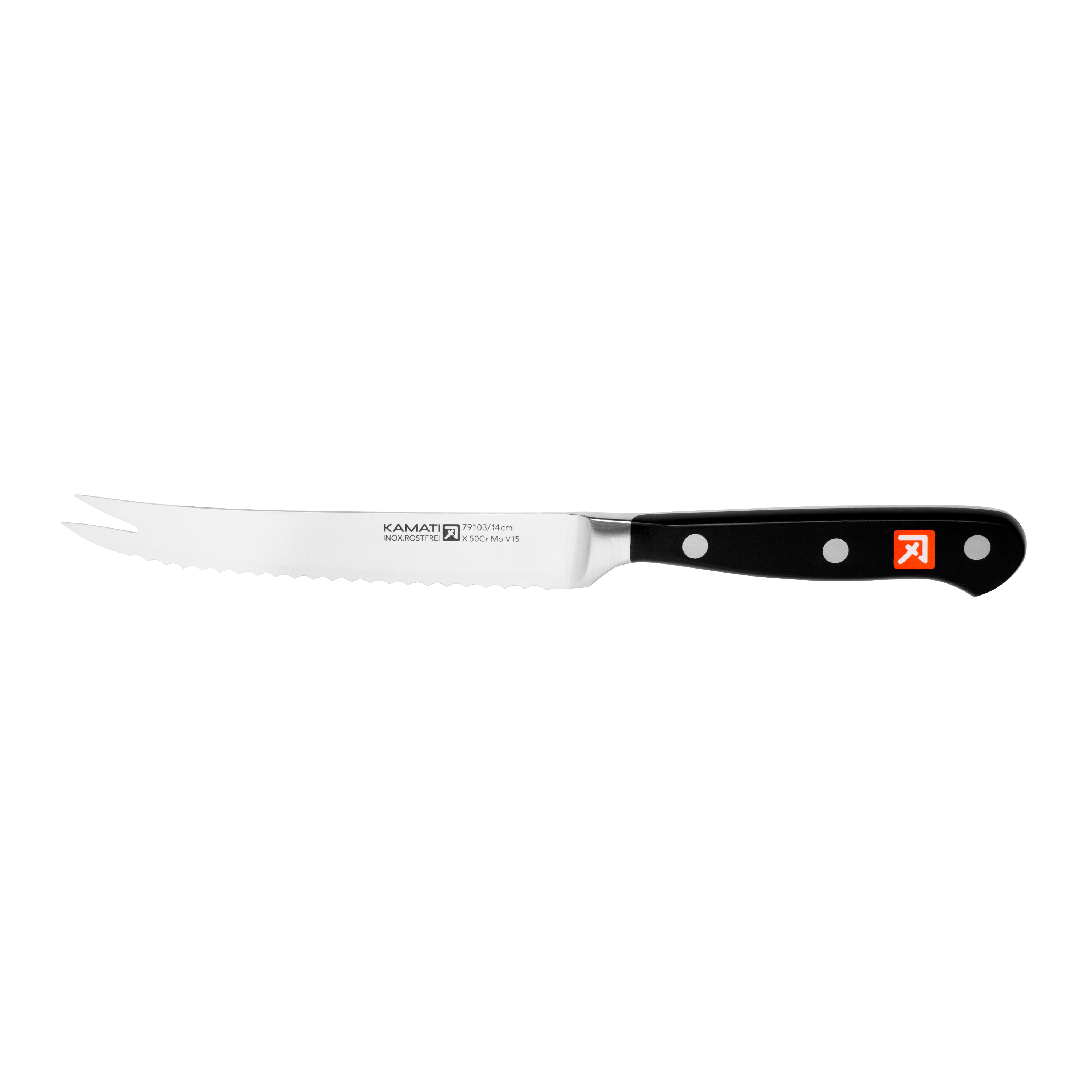 Kamati Classic Forged Cheese and Sausage Knife 14cm