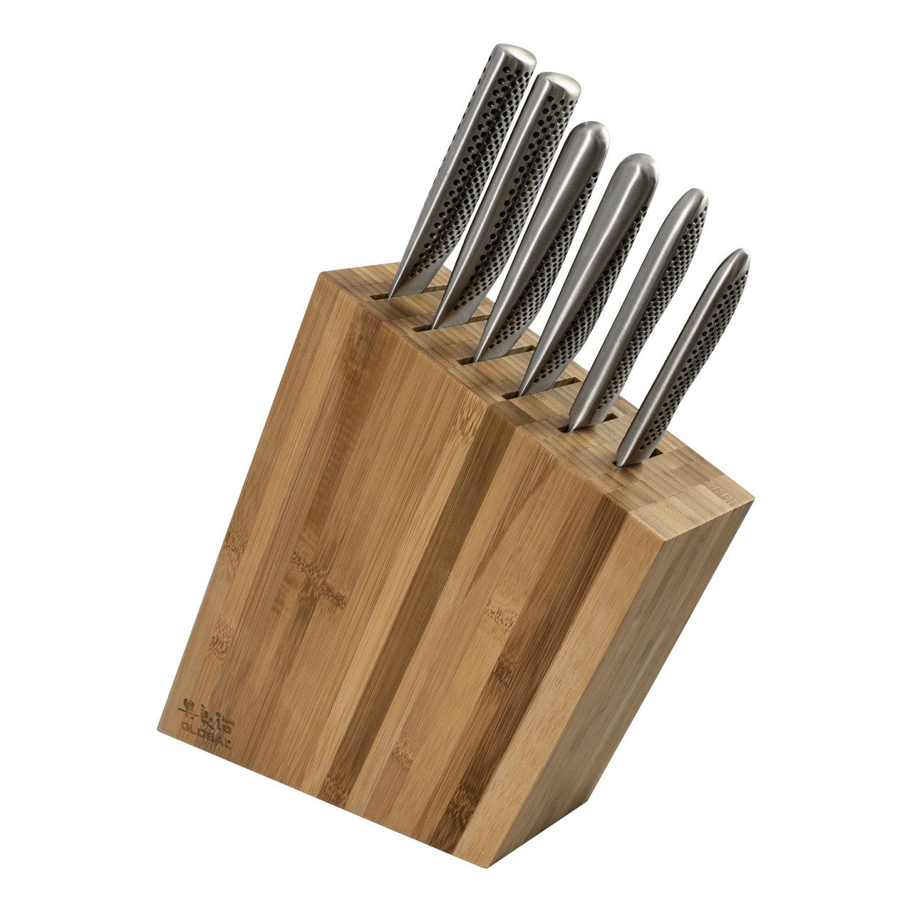 Global Kyoto 7 Piece Knife Block Set - Bamboo