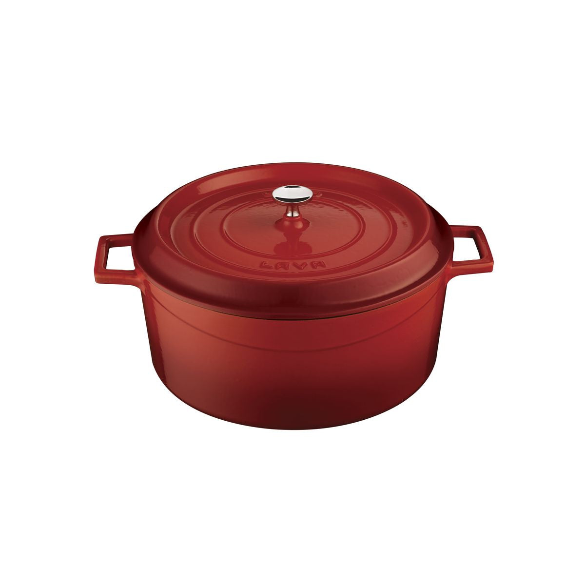 Lava Round Casserole (6.7L) - Red (6.7lt 280mm Ø)