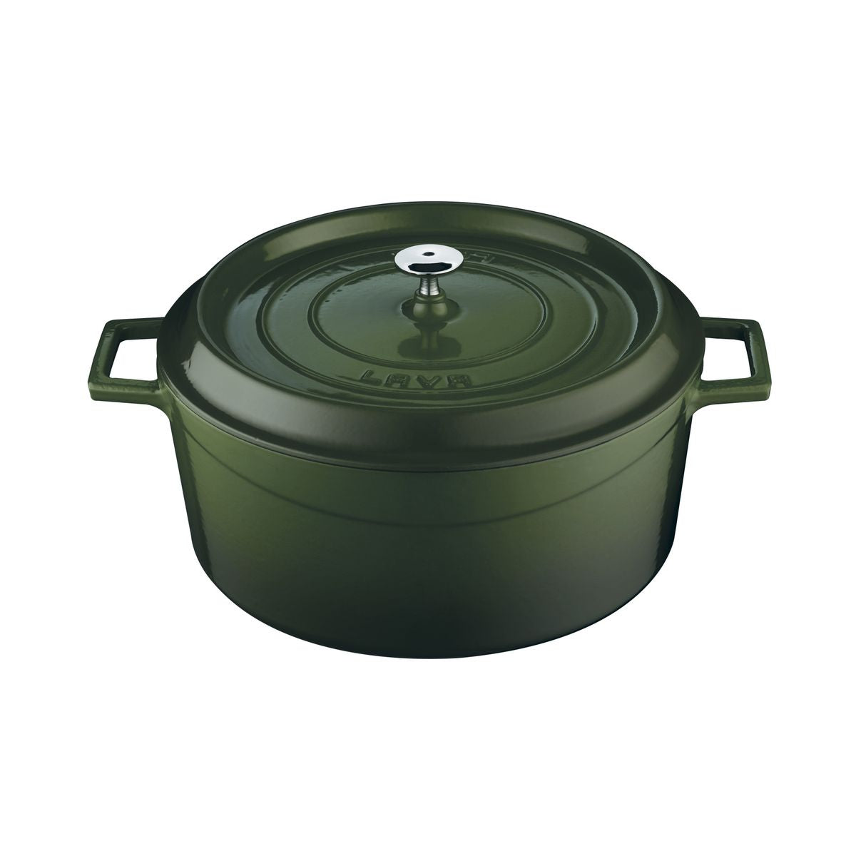 Lava Trendy Round Casserole - Green (9.0lt 320mm Ø)