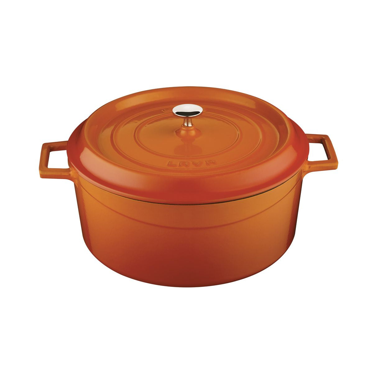 Lava Trendy Round Casserole - Orange (9.0lt 320mm Ø)