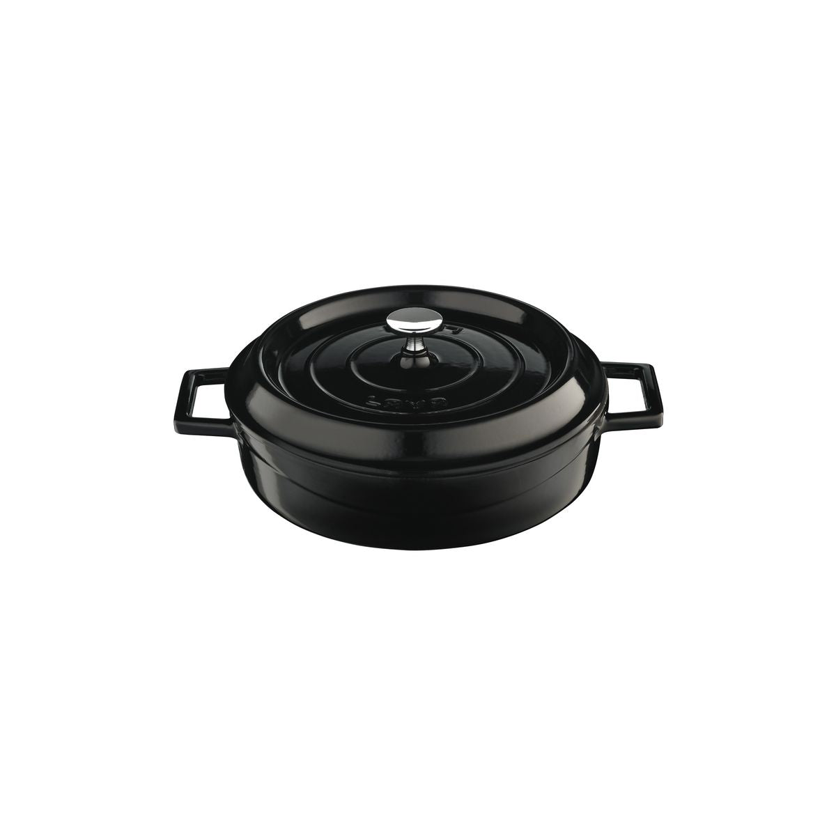 Lava Low Round Casserole (2.4L) - Black (2.4lt 240mm Ø)