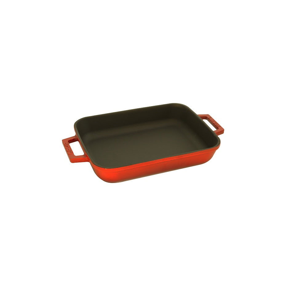 Lava Rectangular Dishh (2.5L) - Red (370x200mm 55mm H 2.54lt)