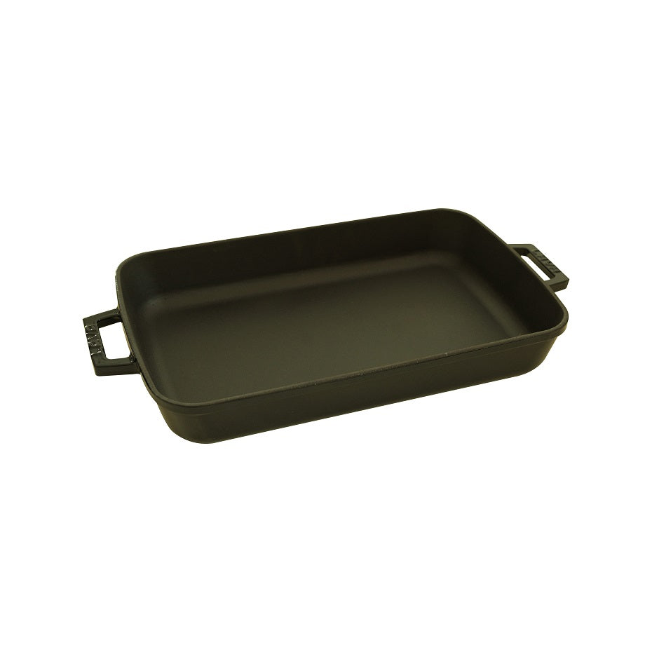 Lava Rectangular Dish - Black (4.8L) (470x260mm 63MM H 4.86lt)