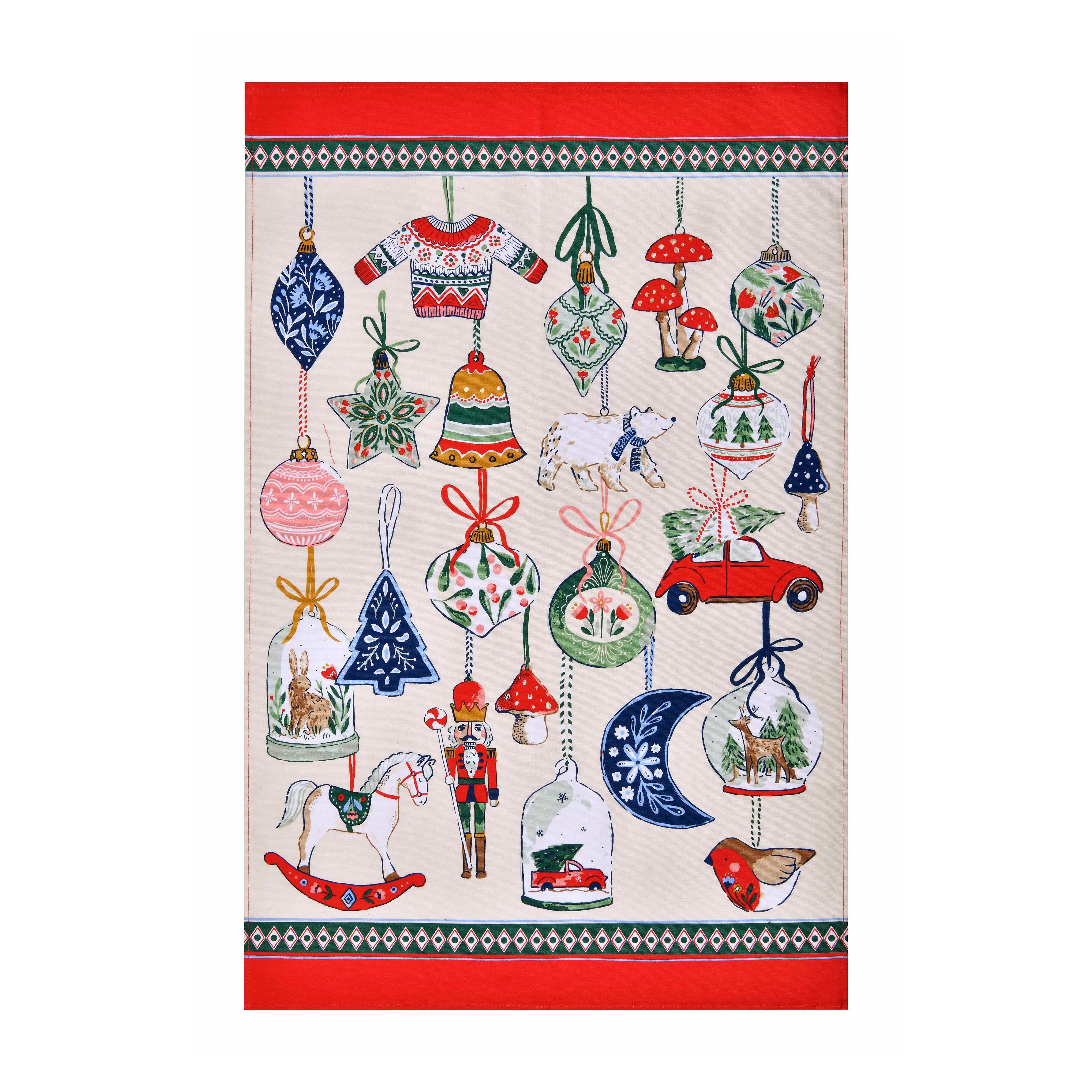 Ulster Weavers Christmas Ornaments Tea Towel