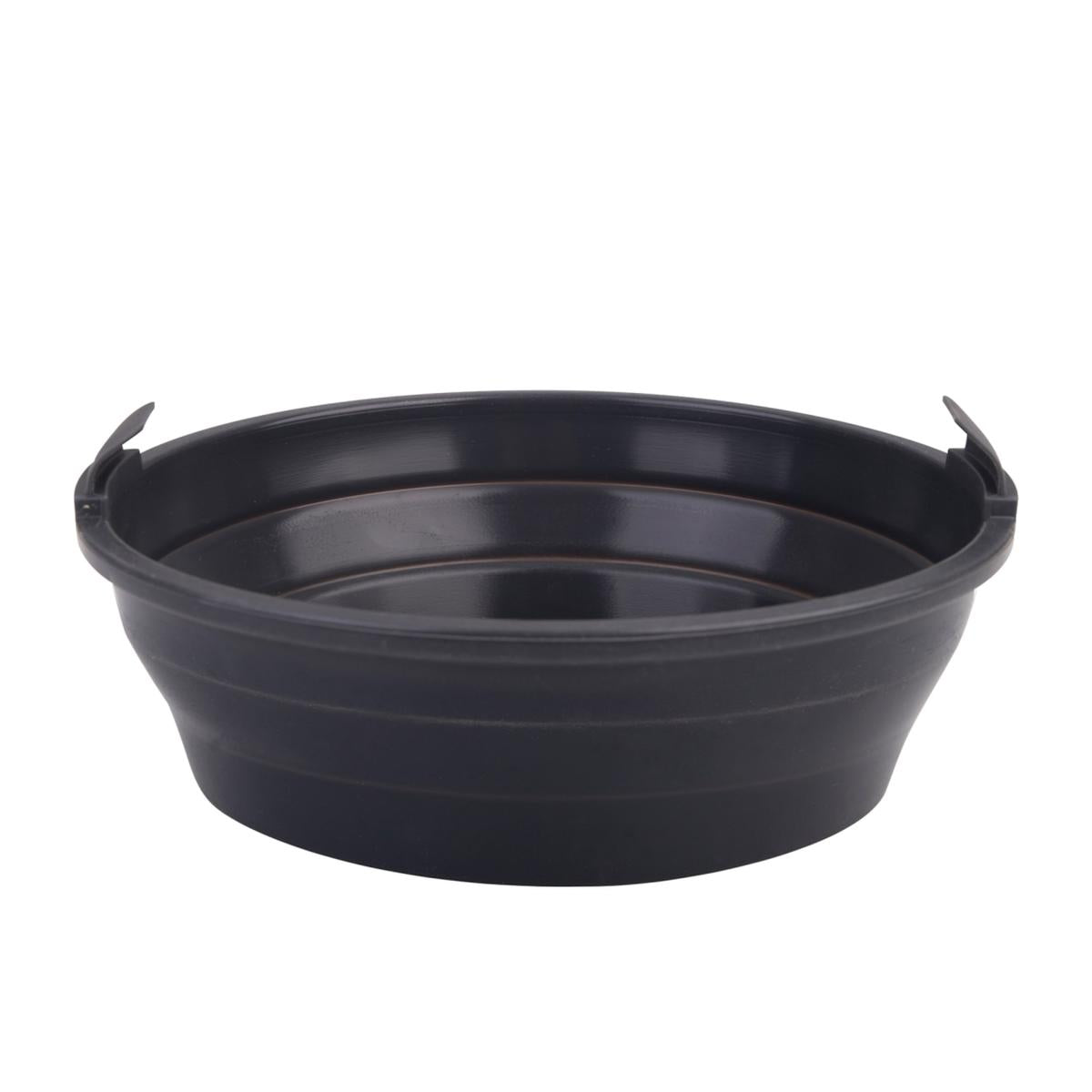 Daily Bake Silicone Round Collapsible Basket – 22cm Charcoal