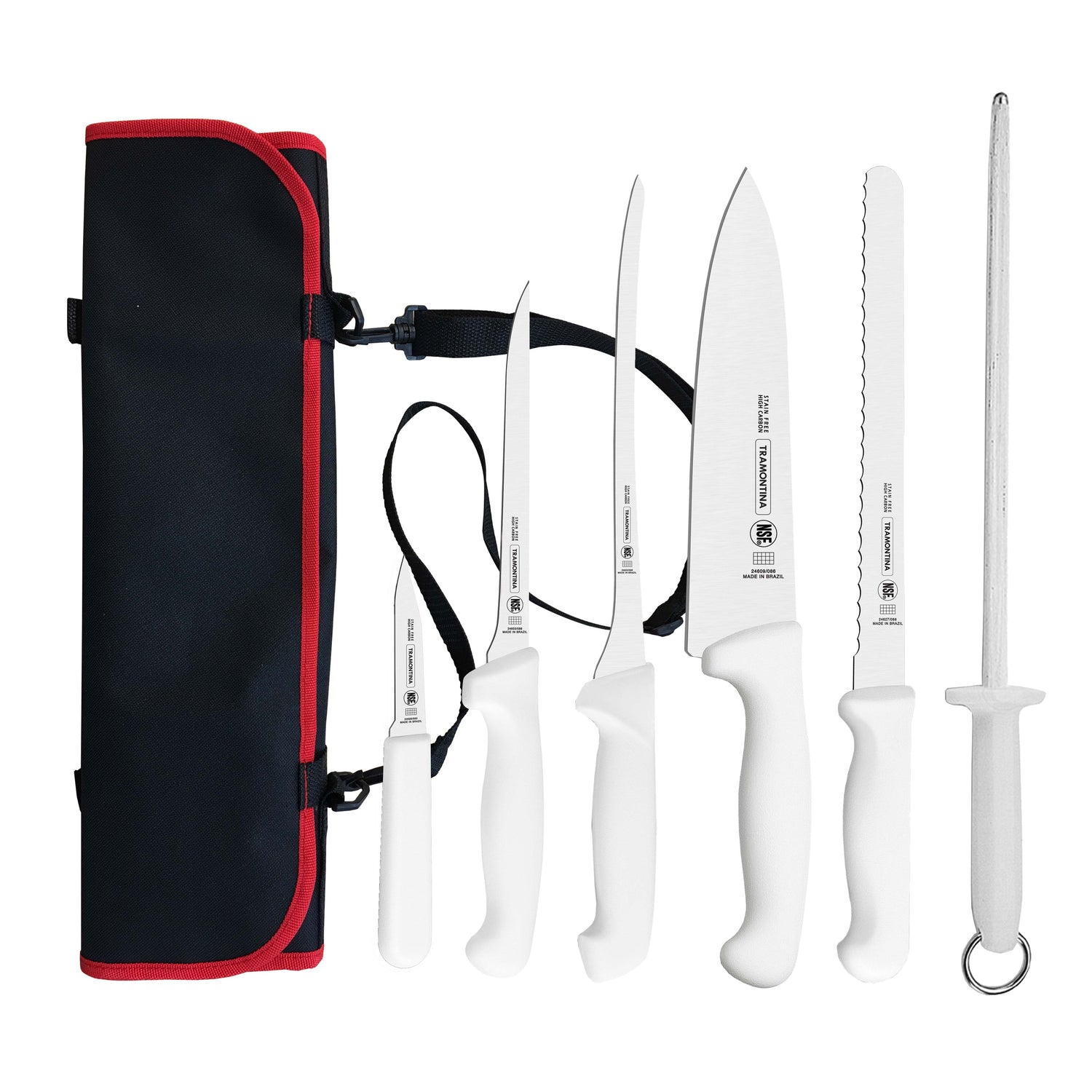 Tramontina Professional Master Chef 7-Piece Knife Set With Pouch