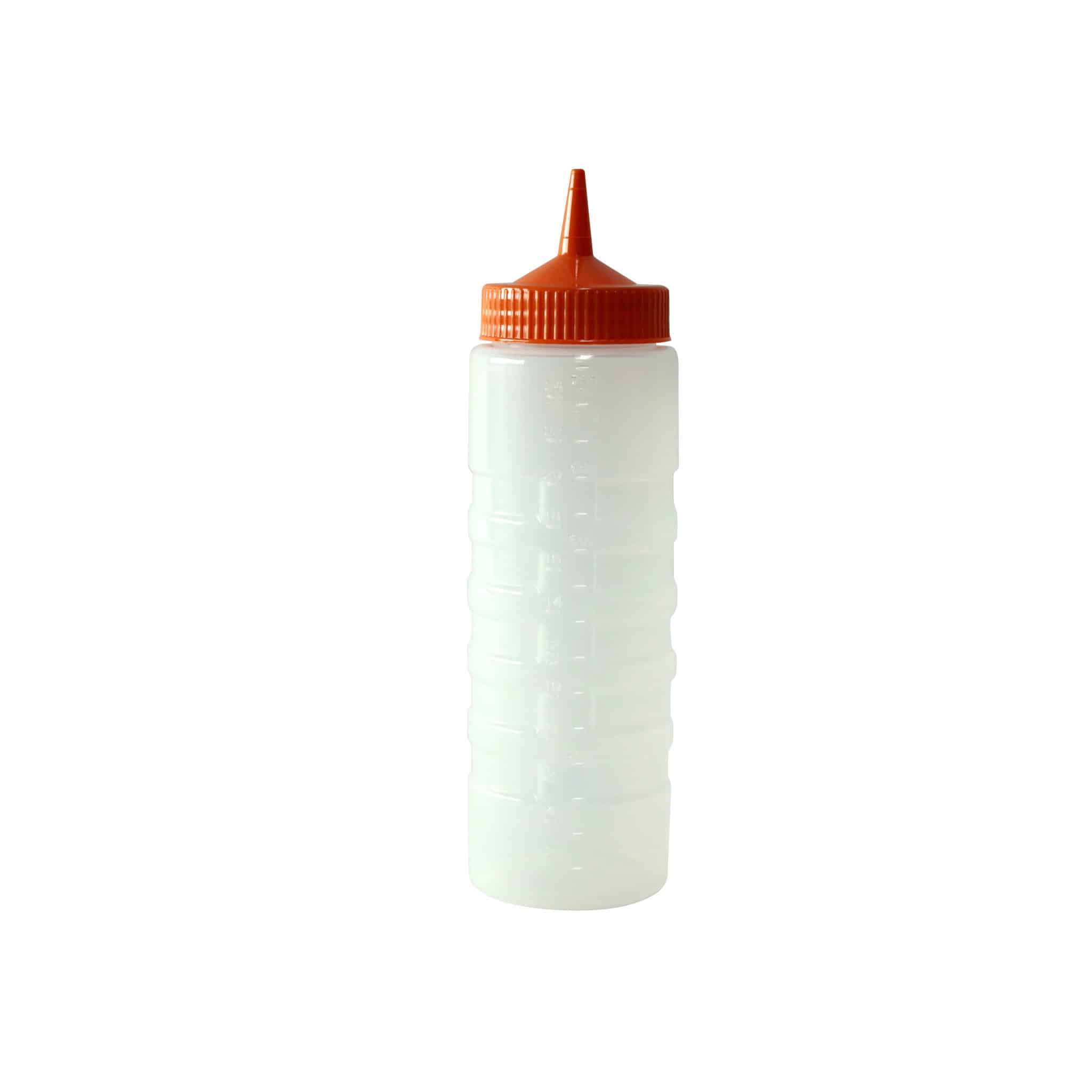 KH Classik Chef Sauce Bottle 750ml Clear Body Orange Top