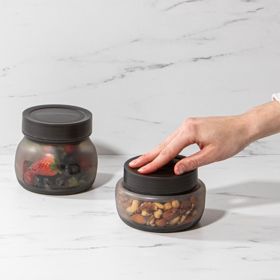 Eco Ladelle Eco Flexi Charcoal 2pk Large Jar