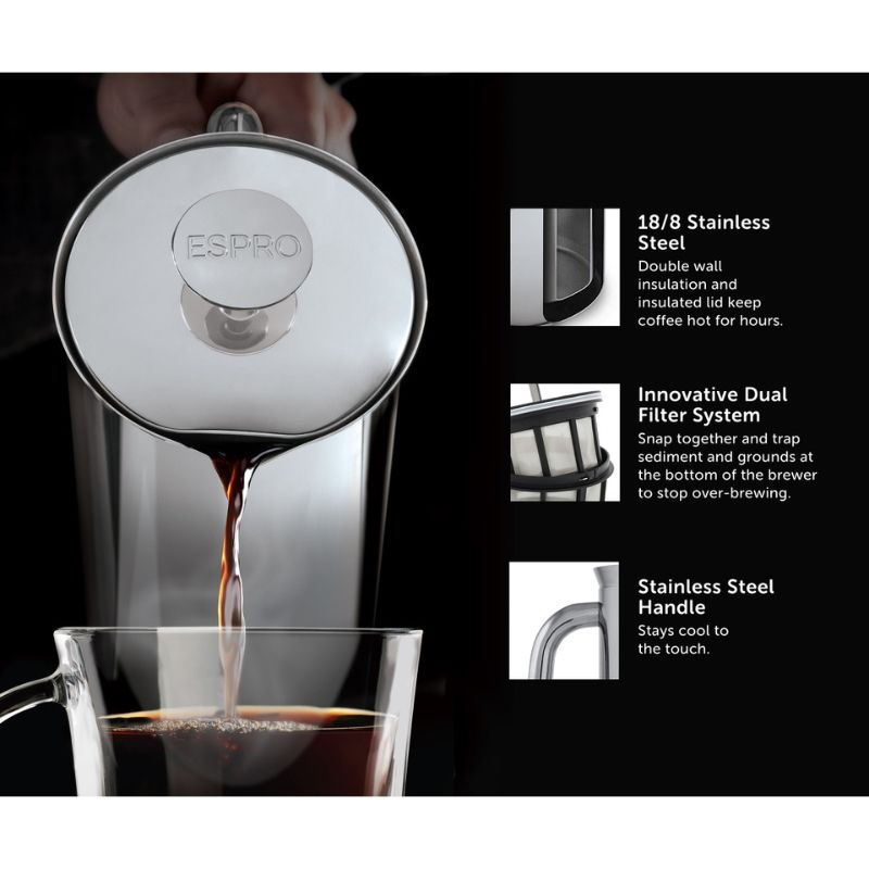 Espro P7 Press 530ml (18oz) - Polished