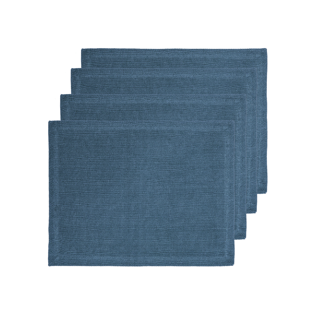 Ladelle Lina Dusty Blue 4pk Placemat