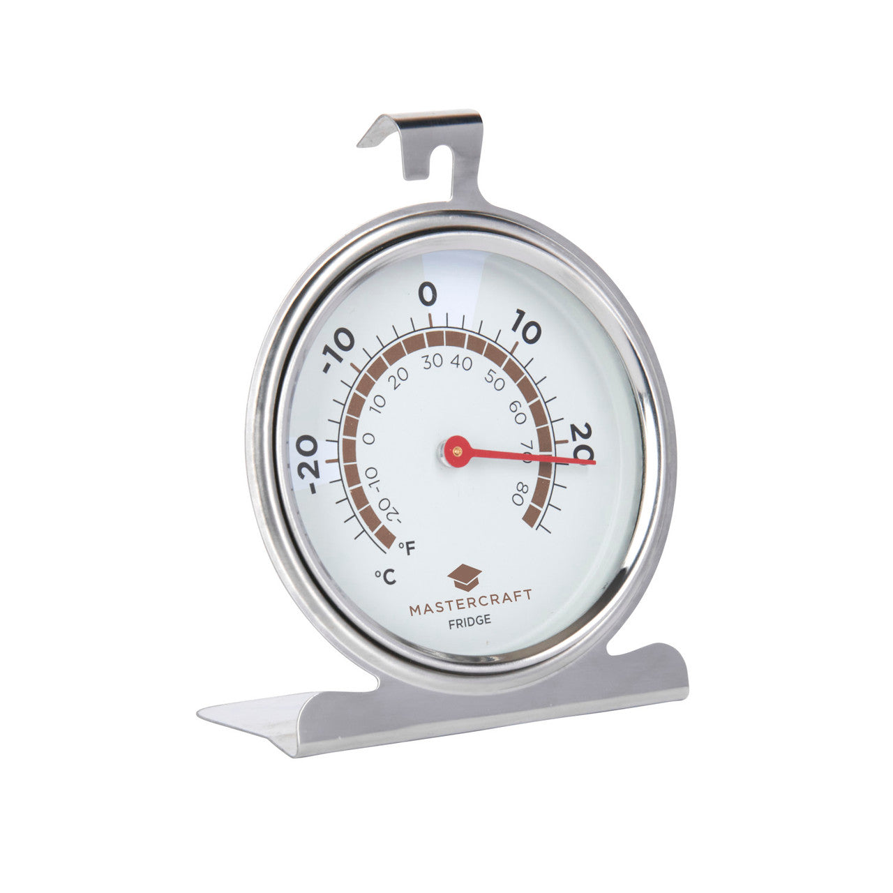 MasterCraft Deluxe Stainless Steel Fridge Thermometer 10cm