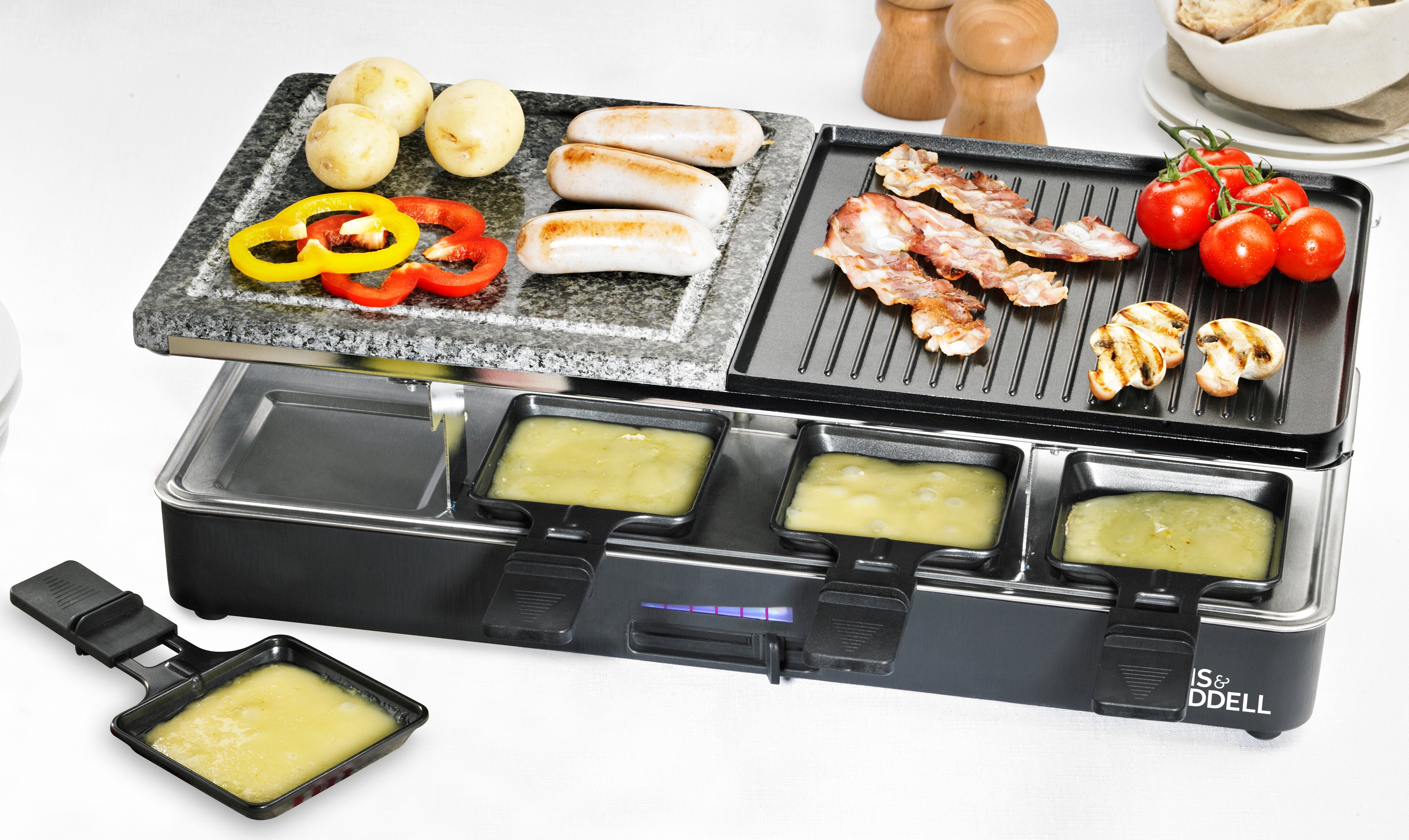Davis & Waddell 8 Person Electric Party Grill Black