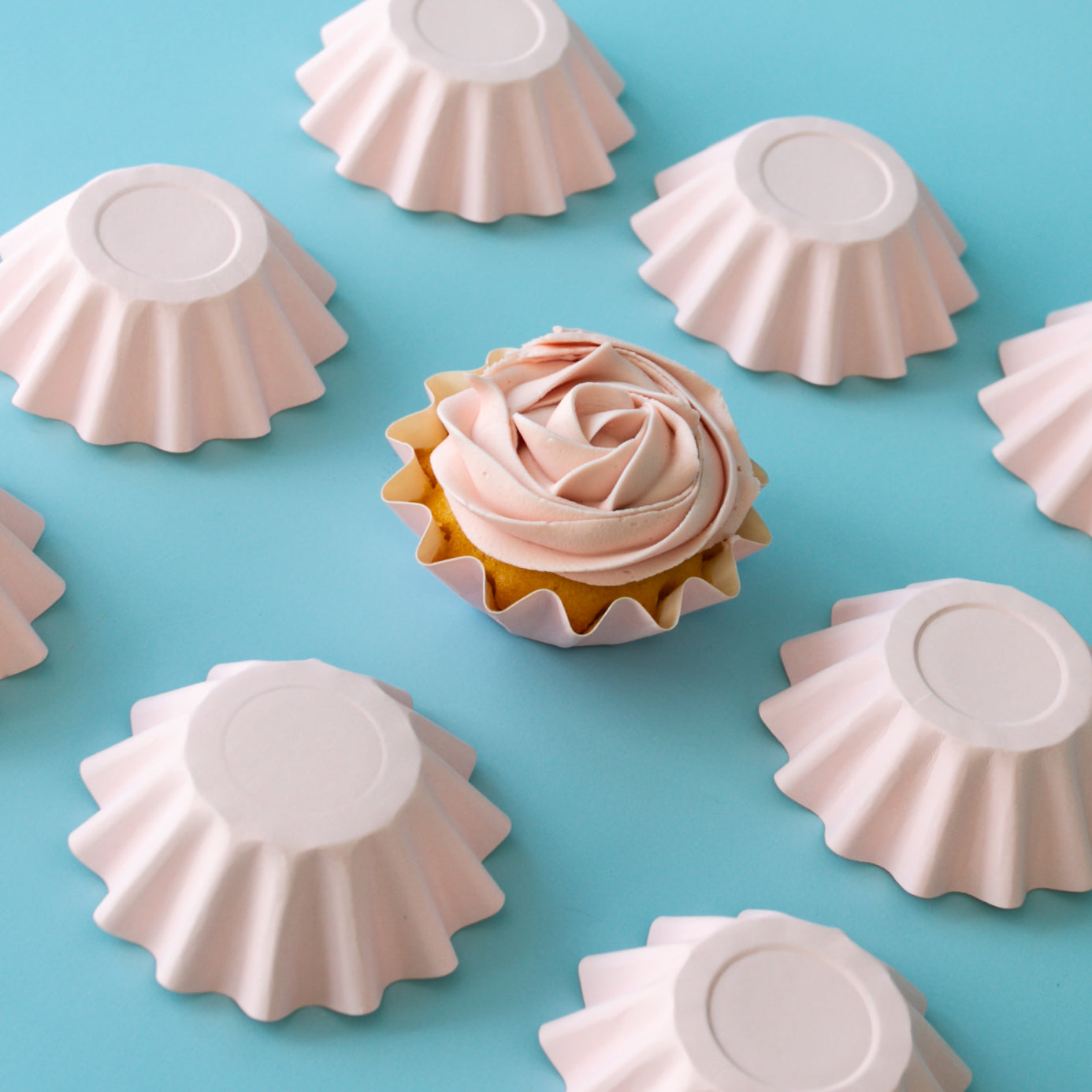 Papyrus Bloom Baking Cups Pastel Pink 24 Pack