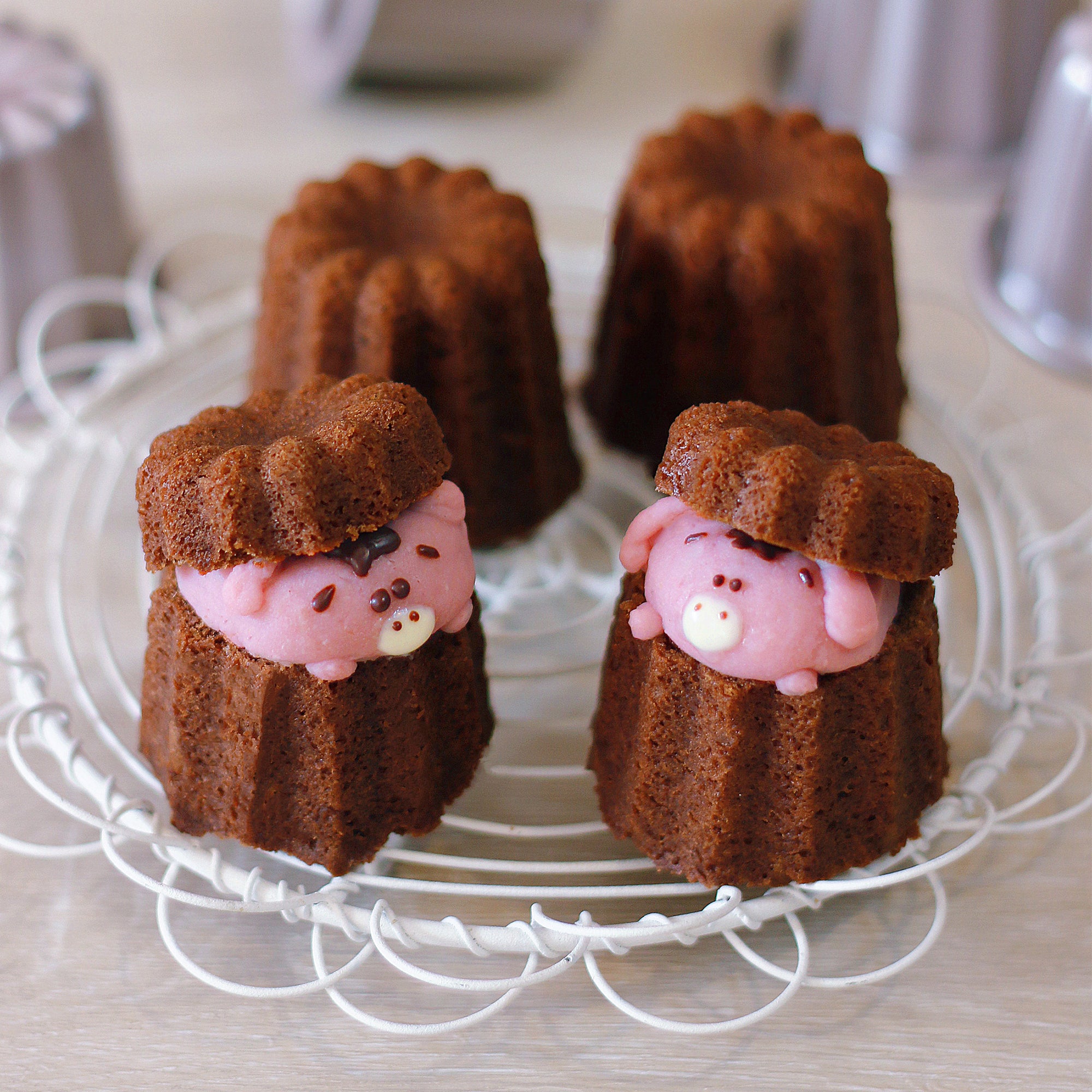 CHEFMADE Canelé Mould Set of 4 (WK9772-4)
