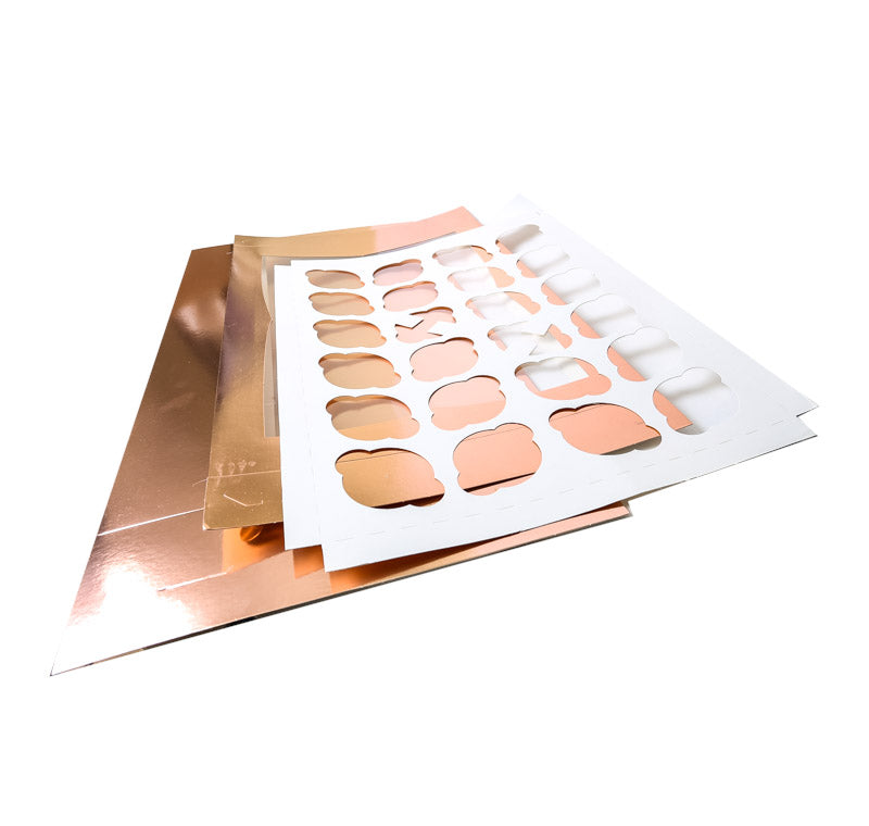Bake Group Cupcake Box with PVC Window 24 Cupcake Rose Gold