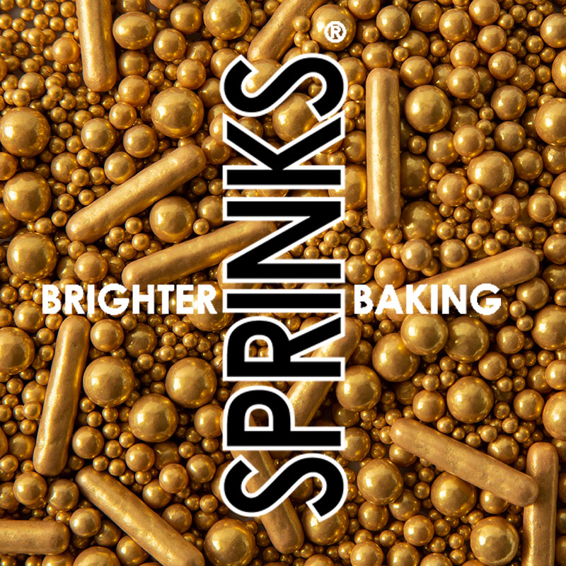 Sprinks Bubble & Bounce Matte Gold 75g Sprinkles