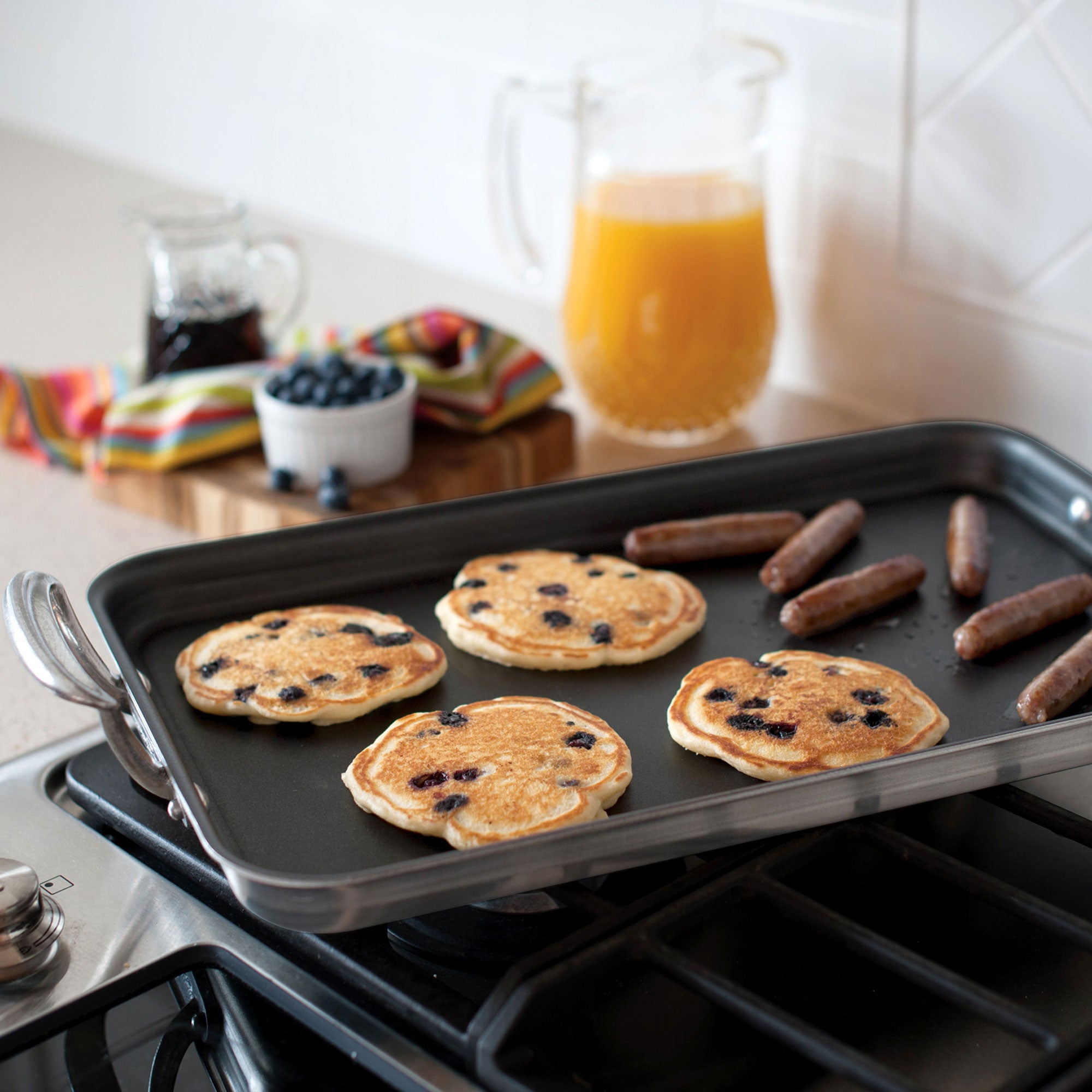 Nordicware 2 Burner High Sided Griddle 50 x 29.5 x 3.5cm