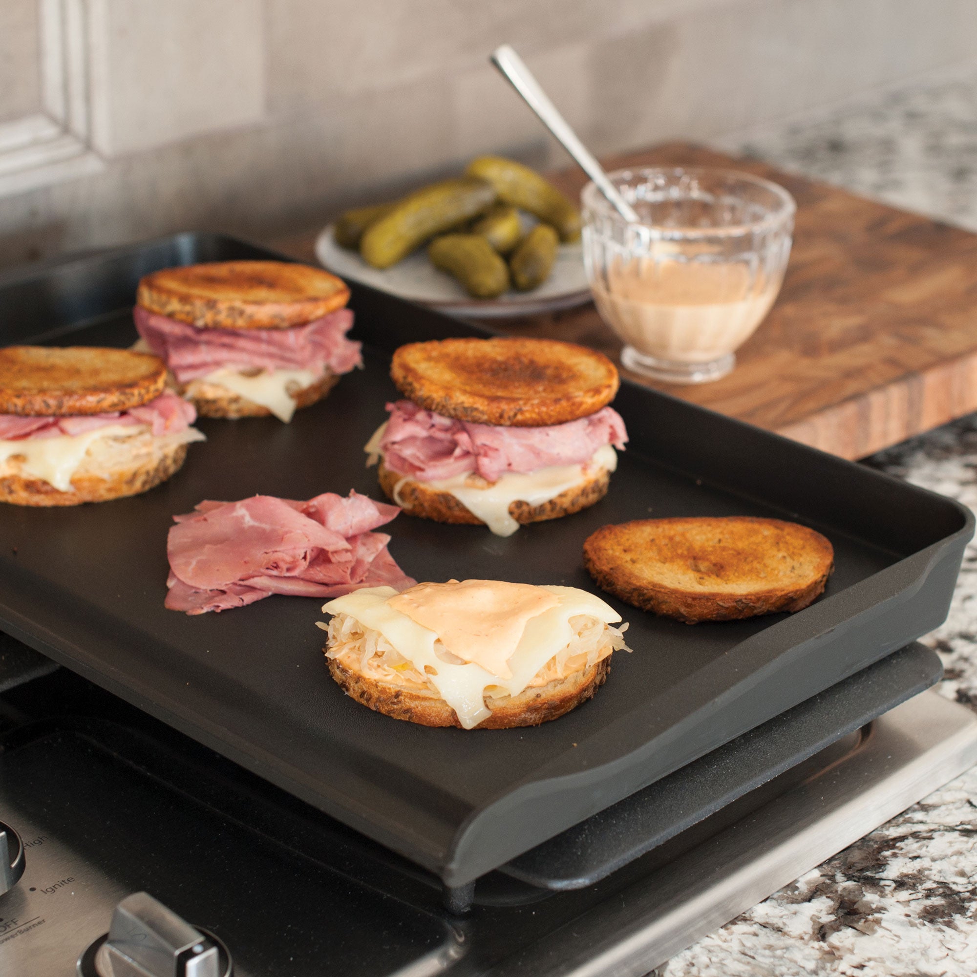 Nordicware Double Backsplash Griddle 51 x 30.5 x 5cm