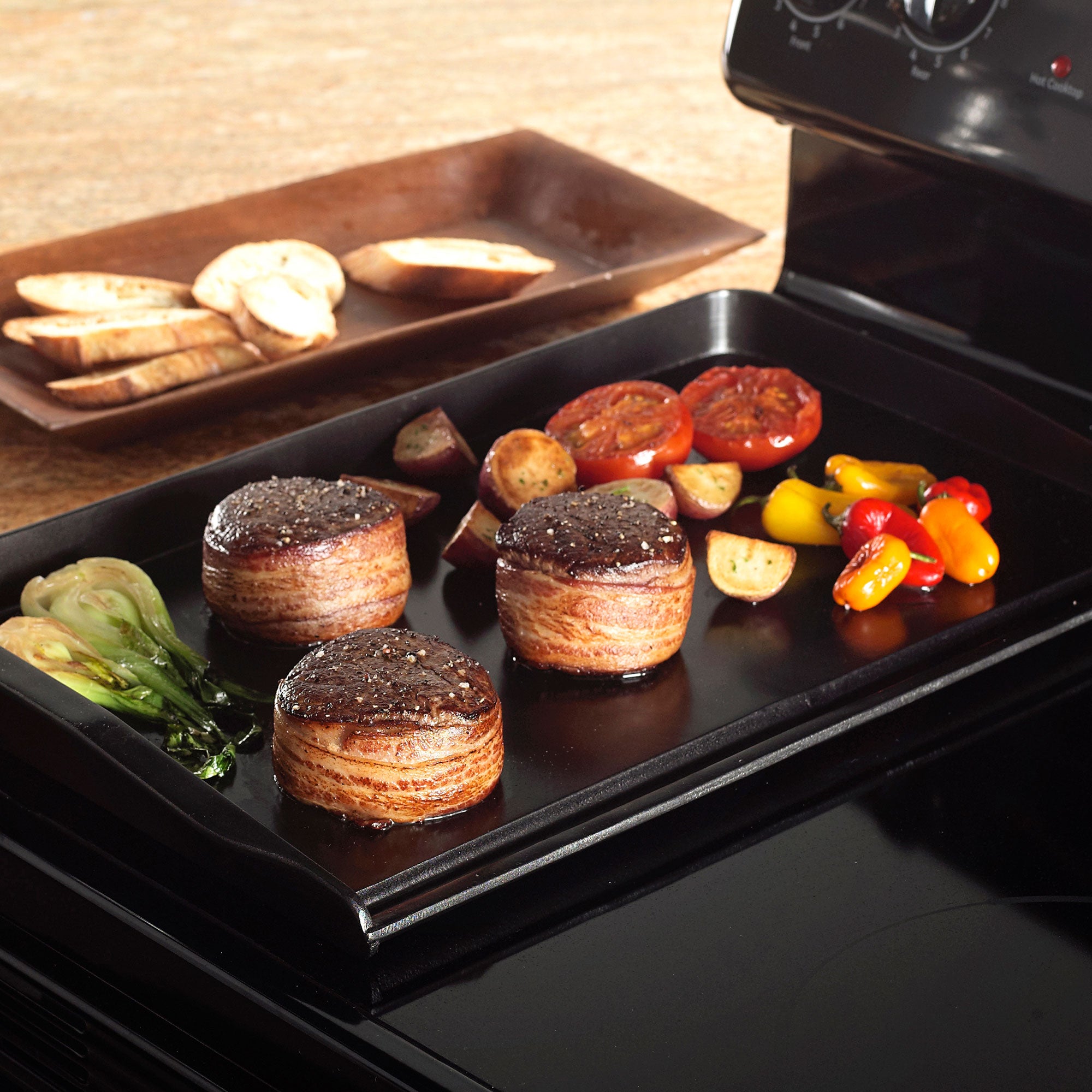 Nordicware Double Backsplash Griddle 51 x 30.5 x 5cm